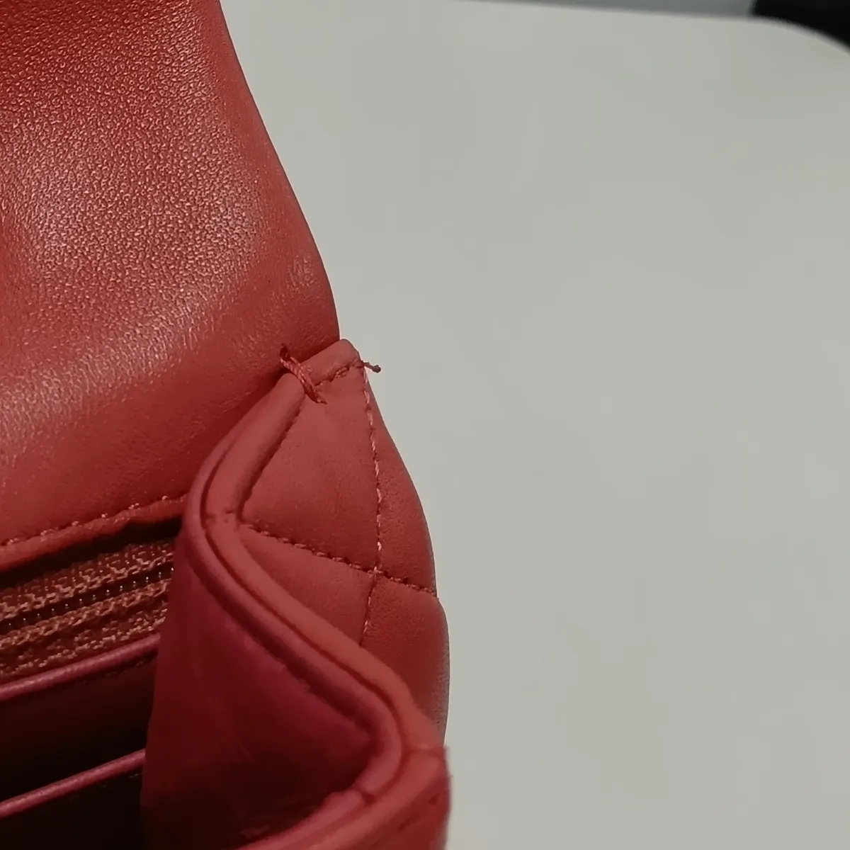 Matelassé Lambskin Single Flap Double Chain Bag, Camellia Pearl Pink Gold Hardware, 19203364, serial number in the 19 range. — view 13