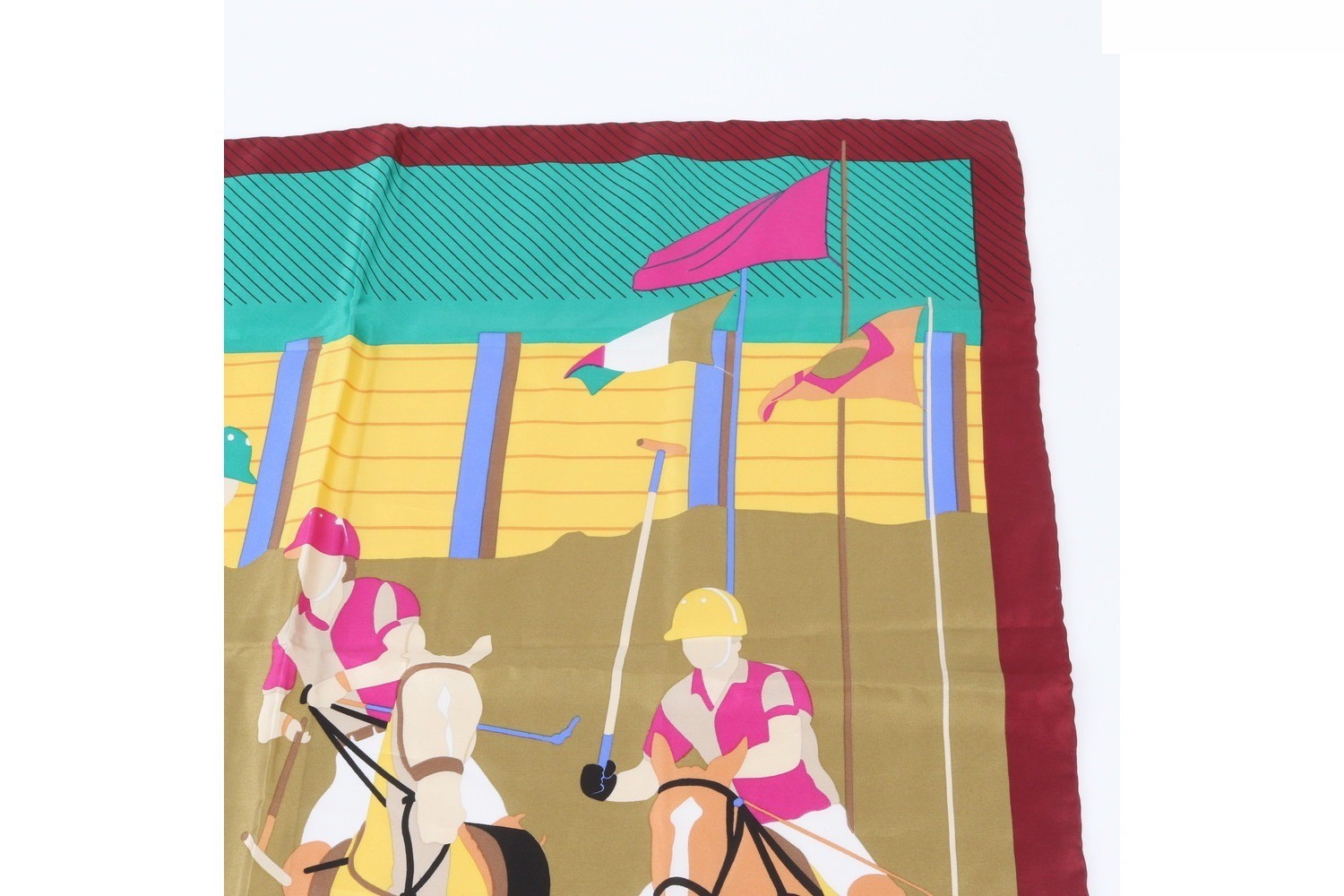 100% Silk Scarf with Tag — view 3
