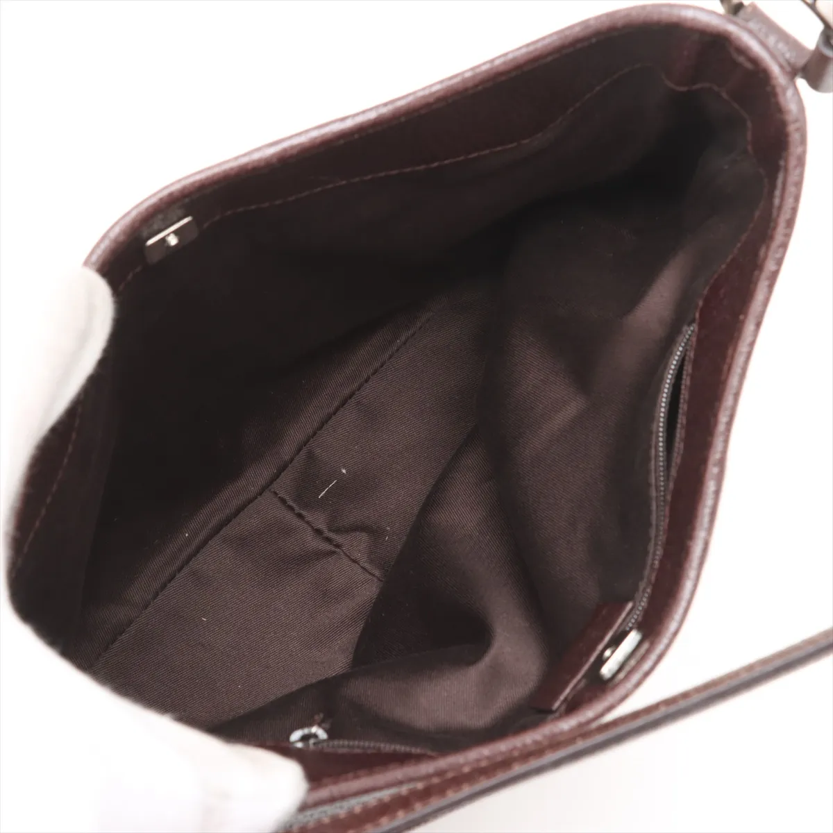 GG Canvas x Leather Shoulder Bag Beige x Brown 113012 — view 7