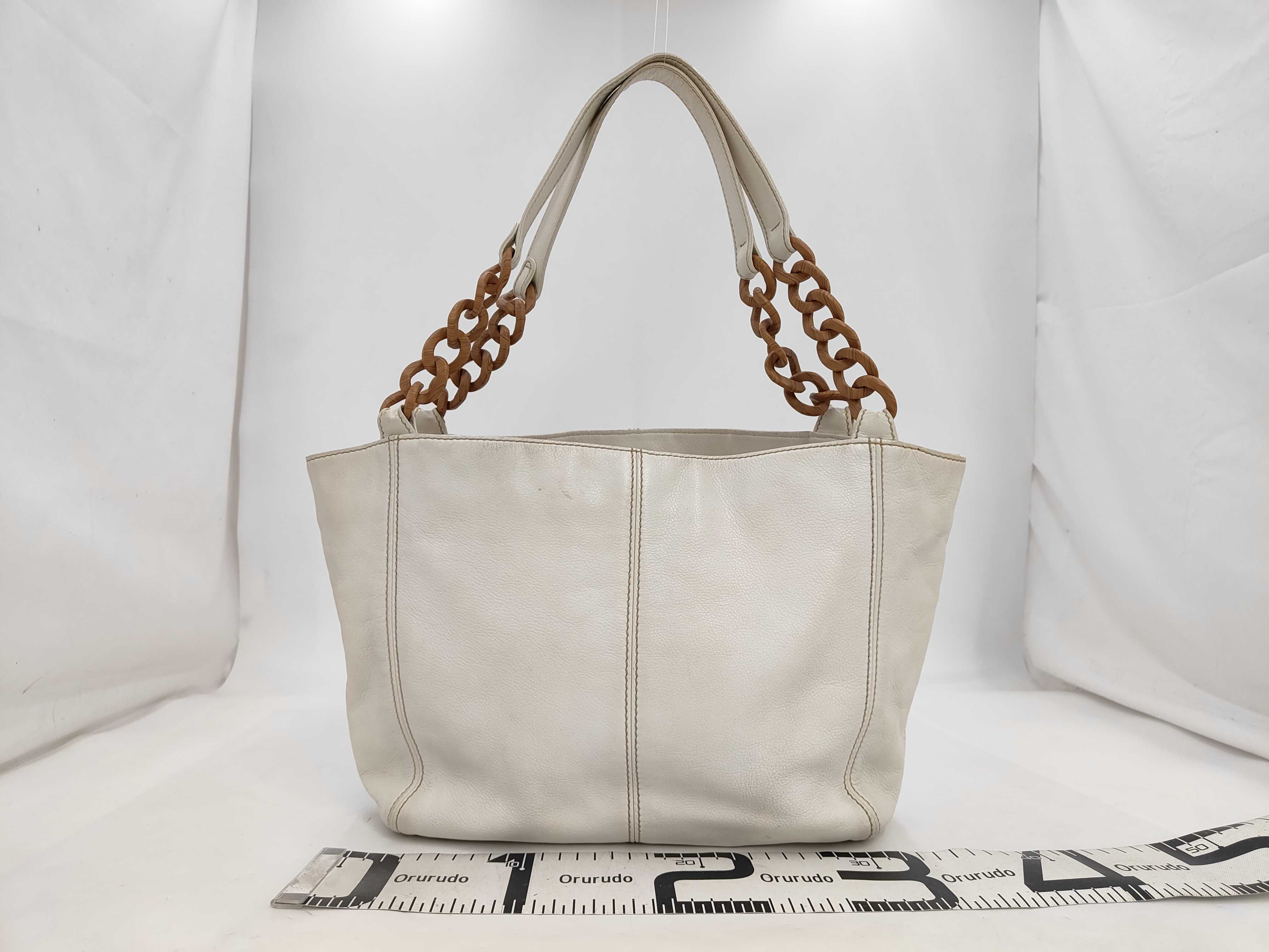 Coco Mark Wood-Style Chain Tote Bag — view 2