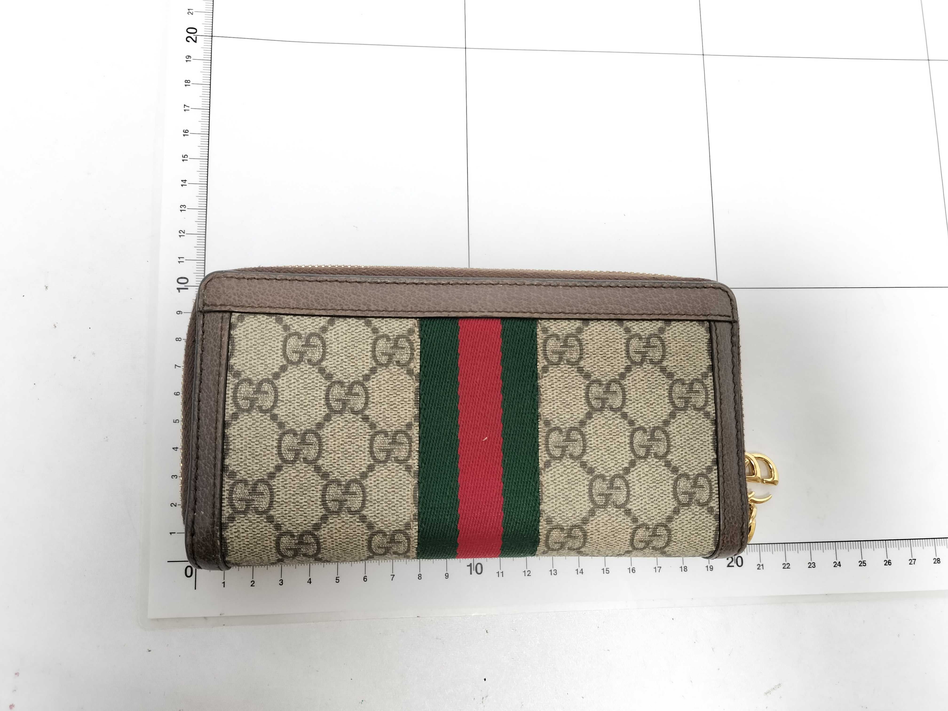 Long Wallet Round Zipper Wallet Marmont Ophidia Sherry Line Wallet — view 2