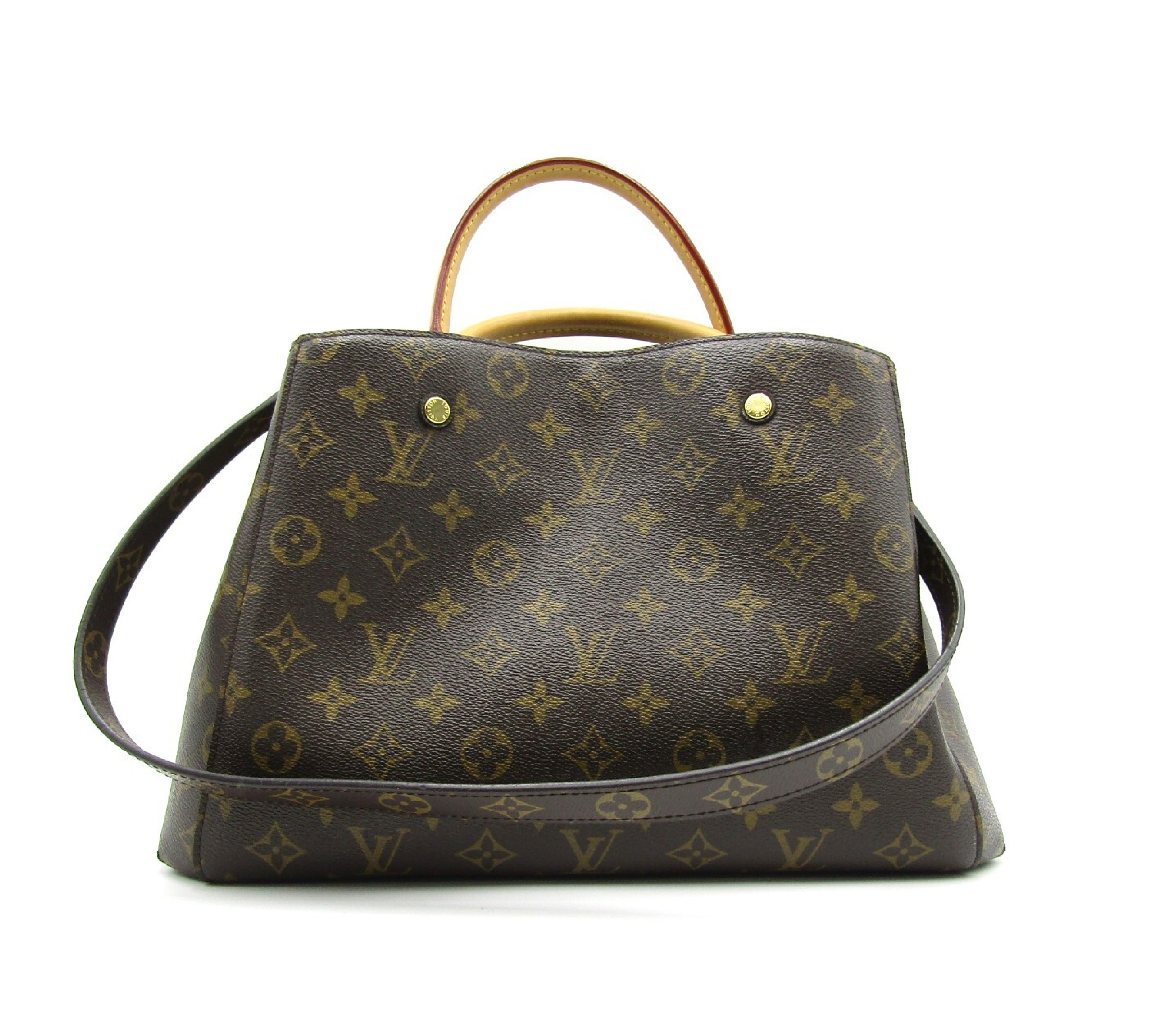 LV Montaigne MM M41056 Gold Hardware Monogram 2-way Handbag — view 2