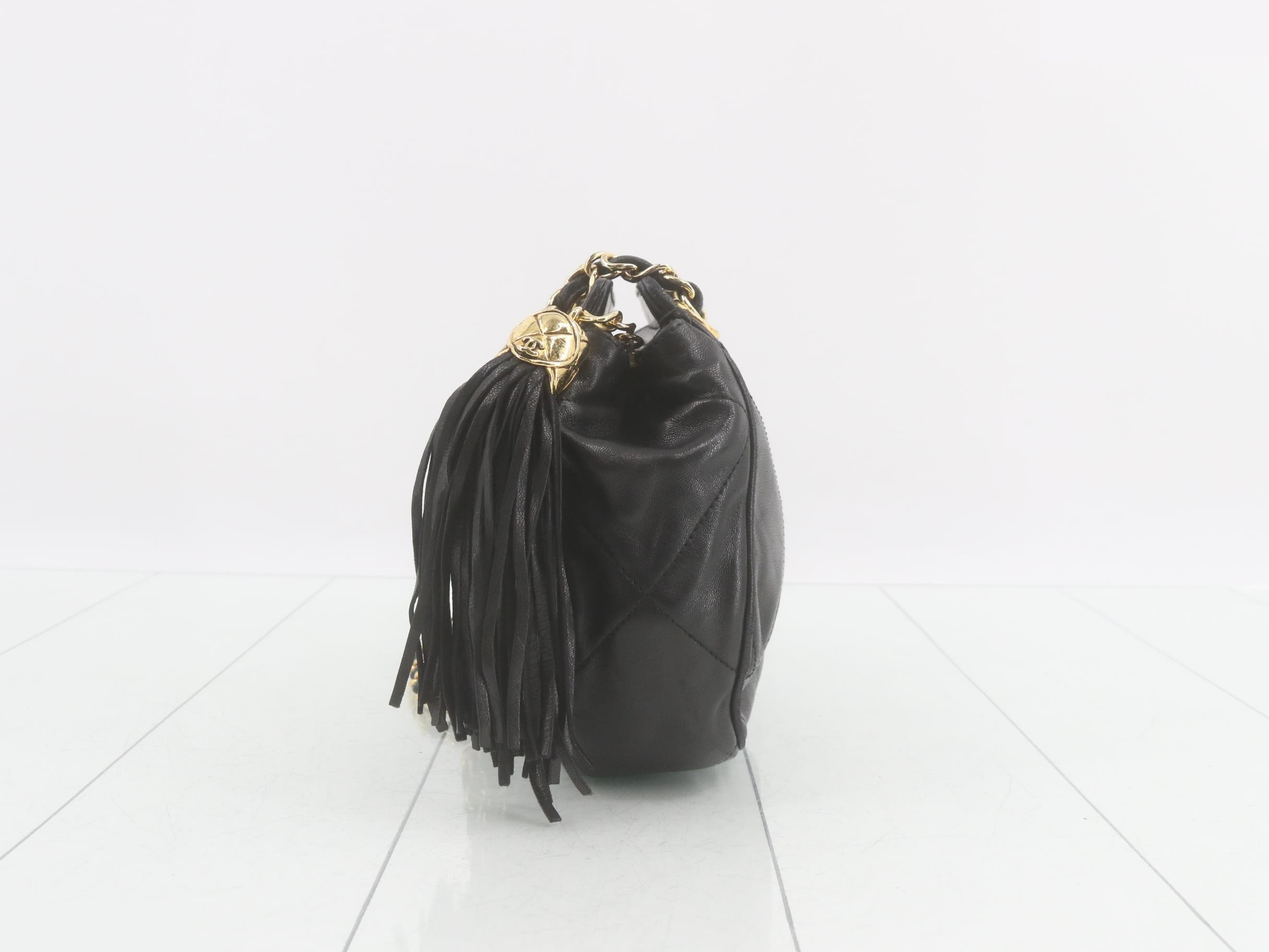 Lambskin fringe shoulder bag, item number 1. — view 4