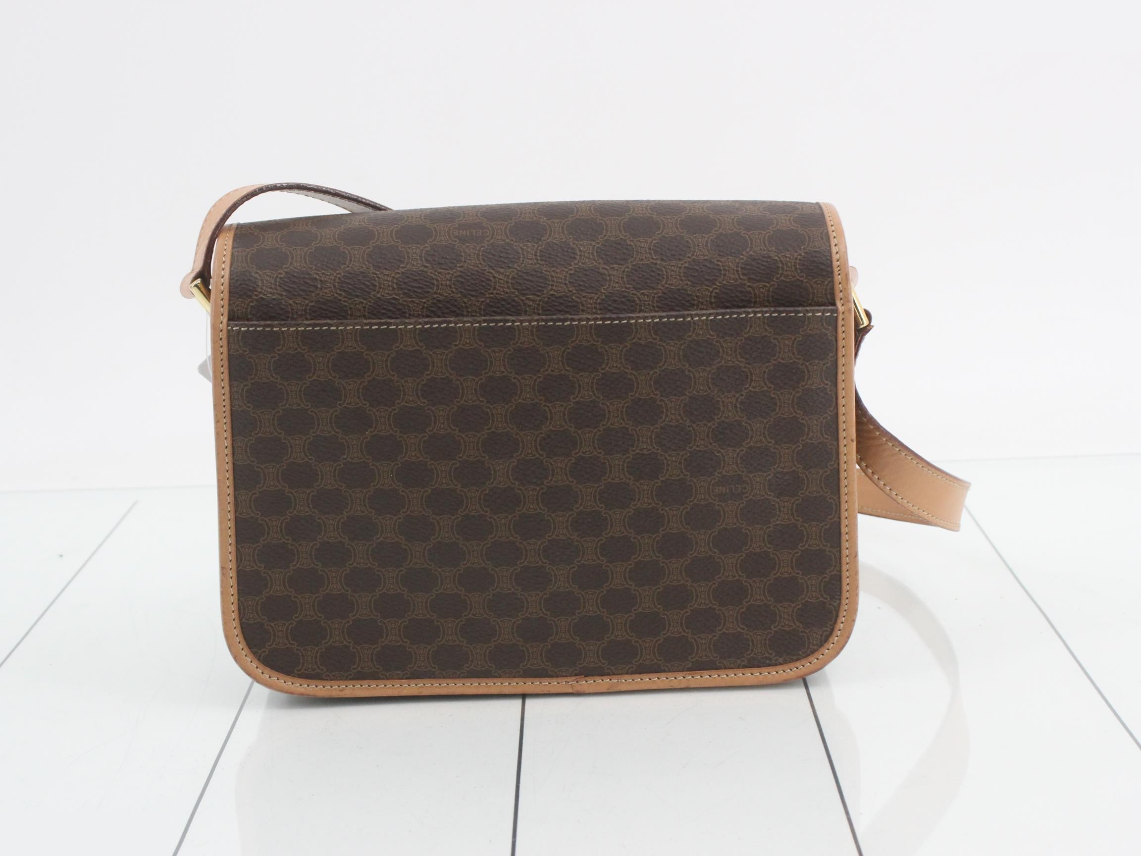 Macadam circle logo flap bag brown 22x17x7cm — view 2