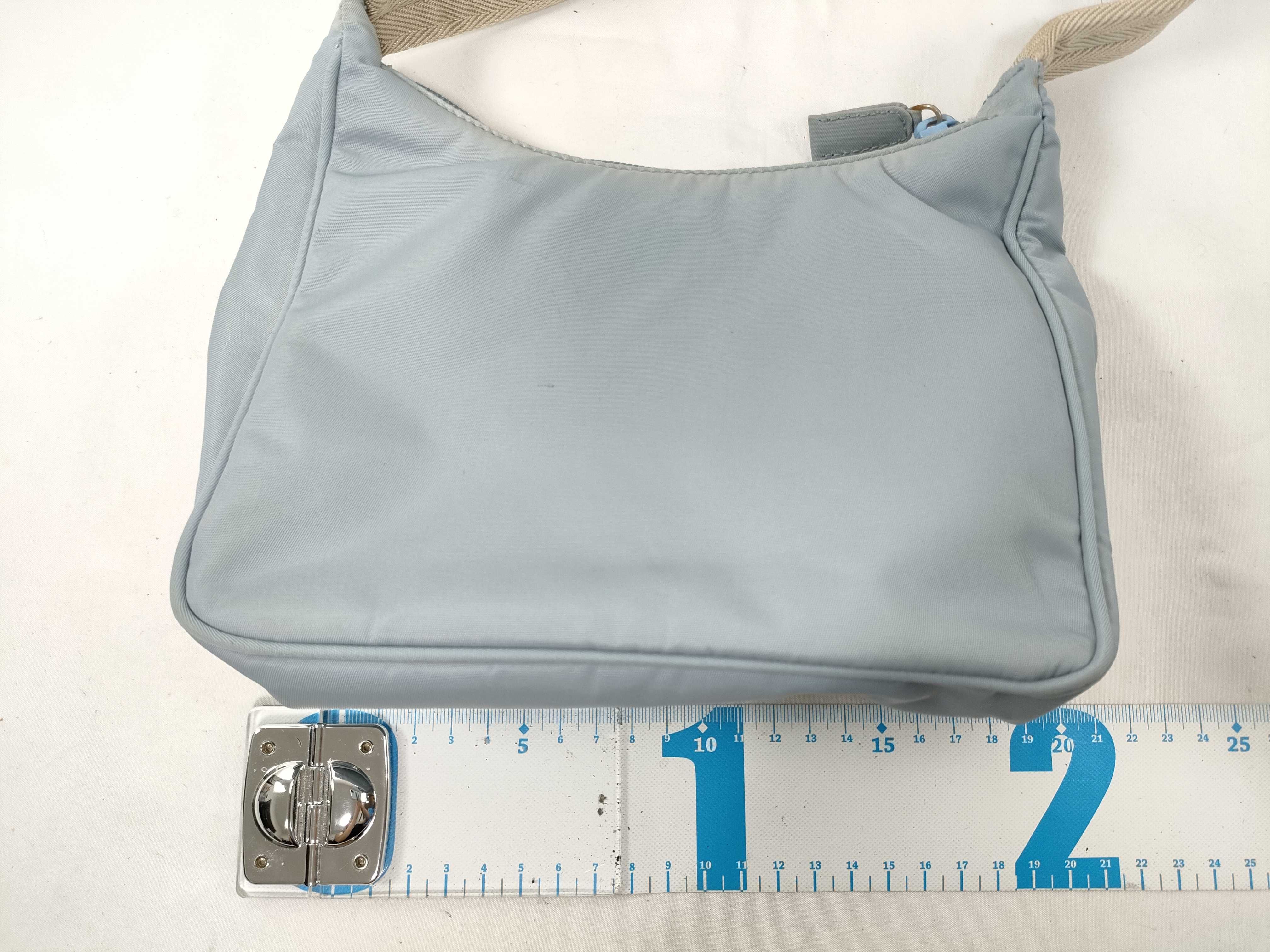 Nylon Handbag, Saxophone Blue Shoulder Bag — view 2