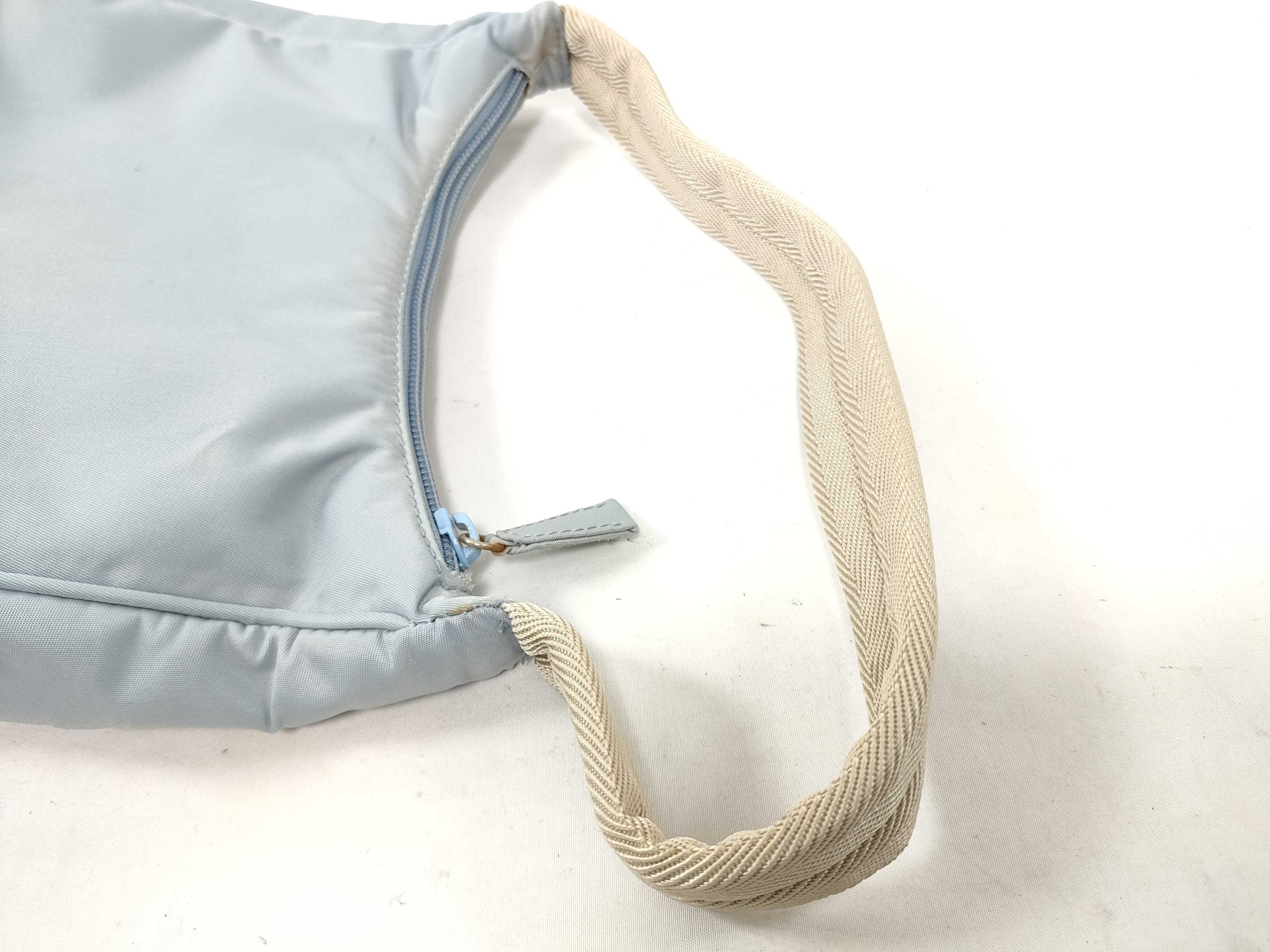 Nylon Handbag, Saxophone Blue Shoulder Bag — view 5
