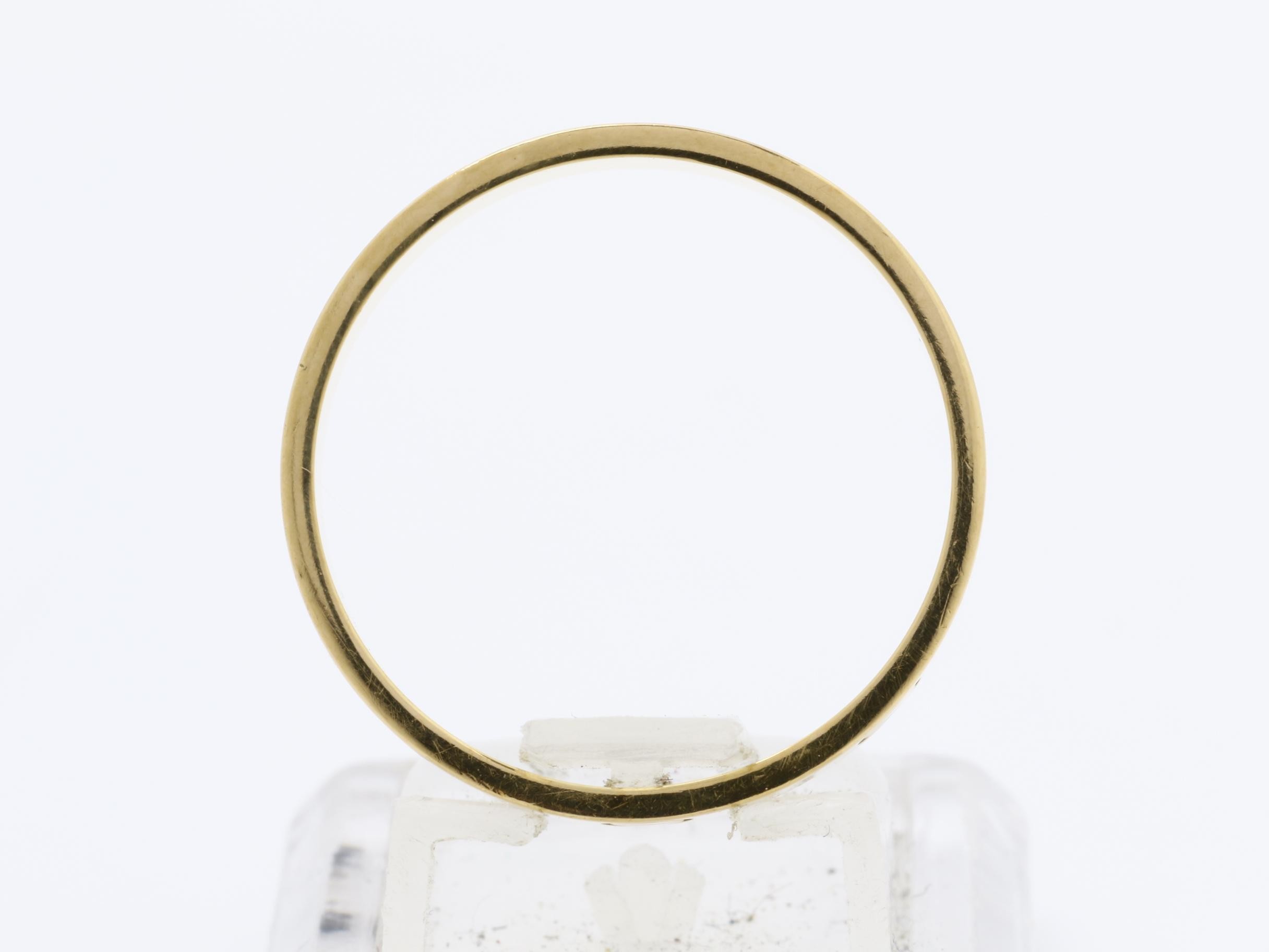 Mini Love Ring #61 / Actual Size #20 750YG 3.8g — view 5