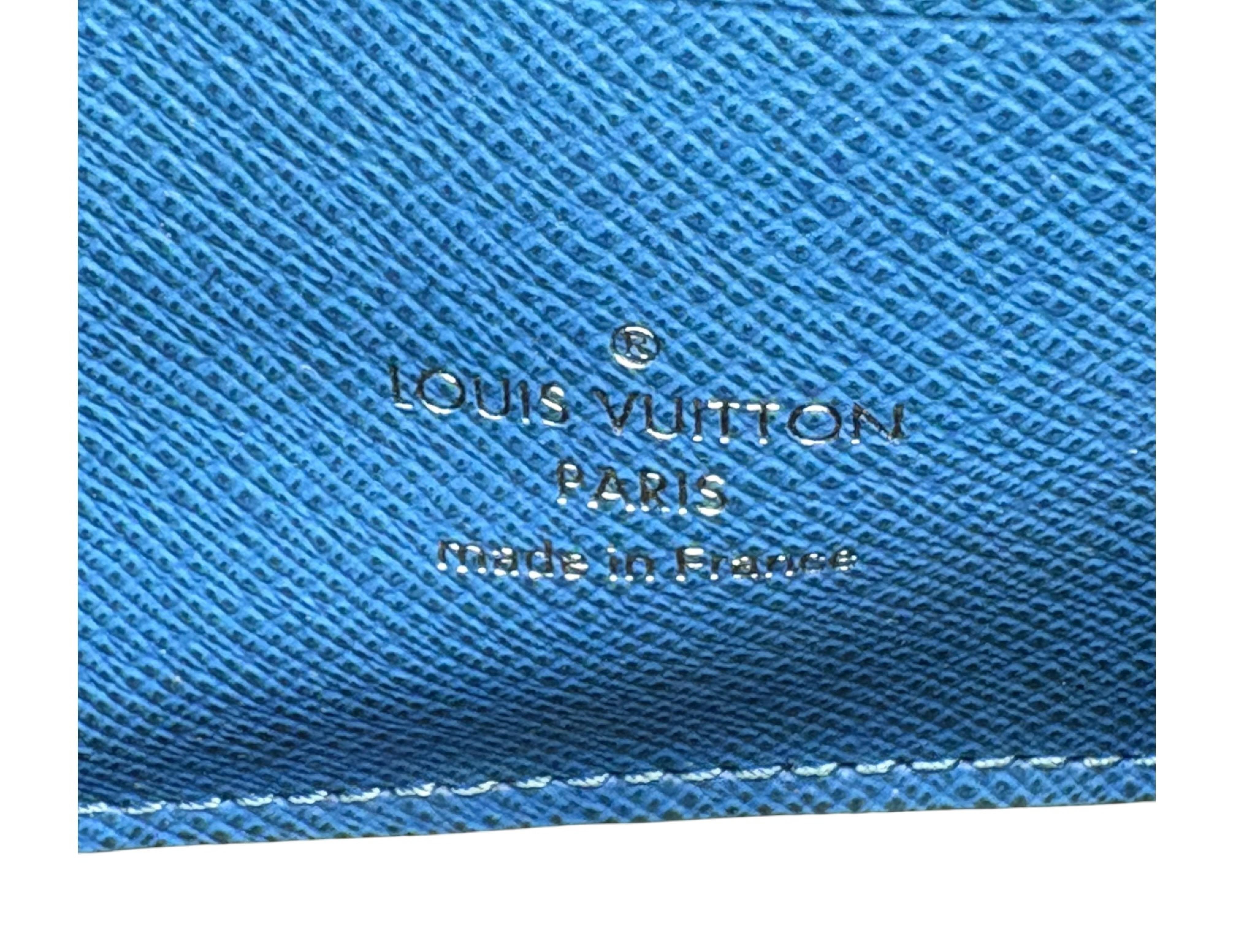Damier Graphite Alpha Wearable Wallet N60414 Black x Blue RFID Detectable Shoulder Bag — view 7