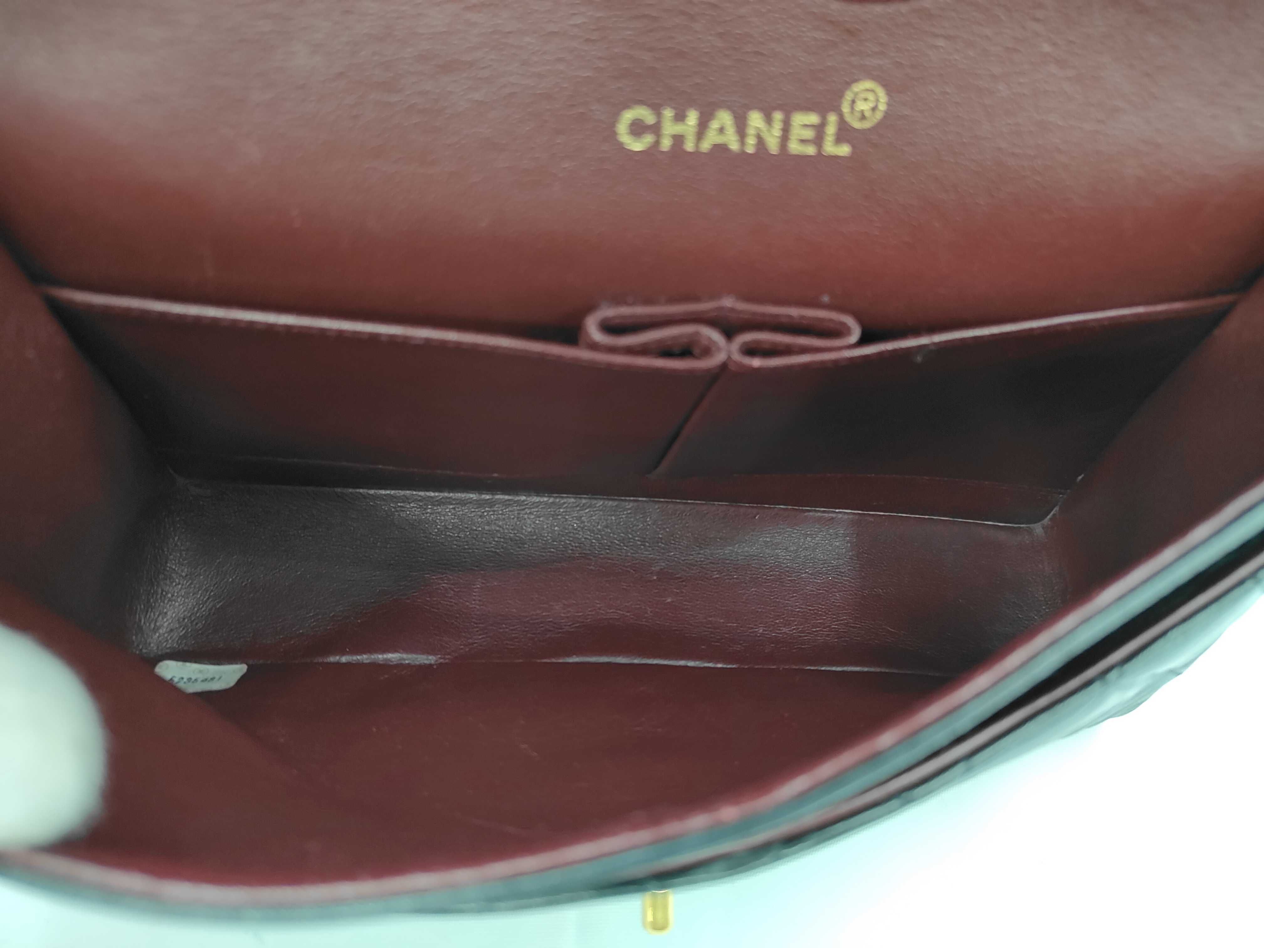 Lambskin Black Gold Matelassé Flap Shoulder Bag (Serial Number 5) — view 10
