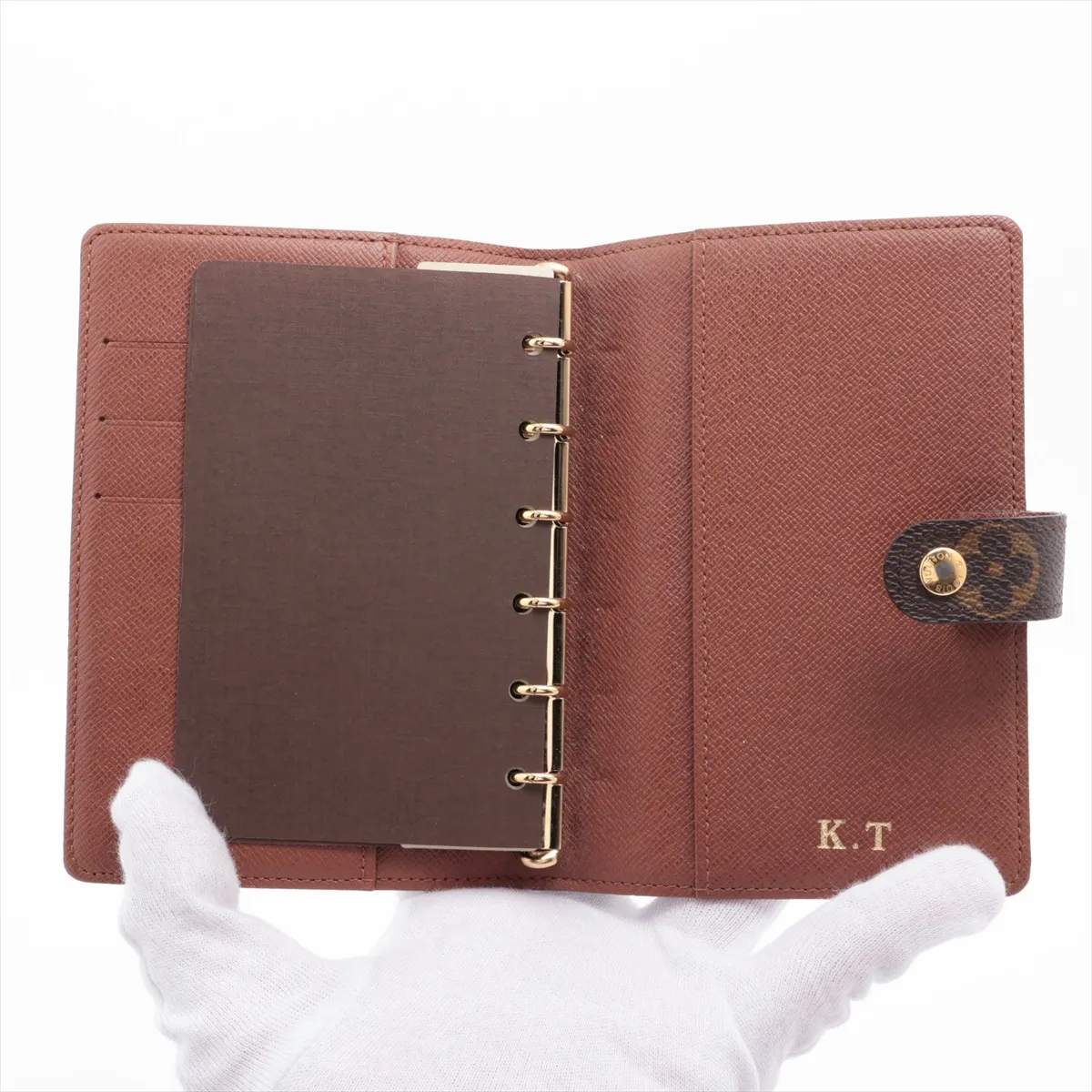 Monogram Agenda PM R20005 SP1008 Brown Notebook Cover with Initials — view 5