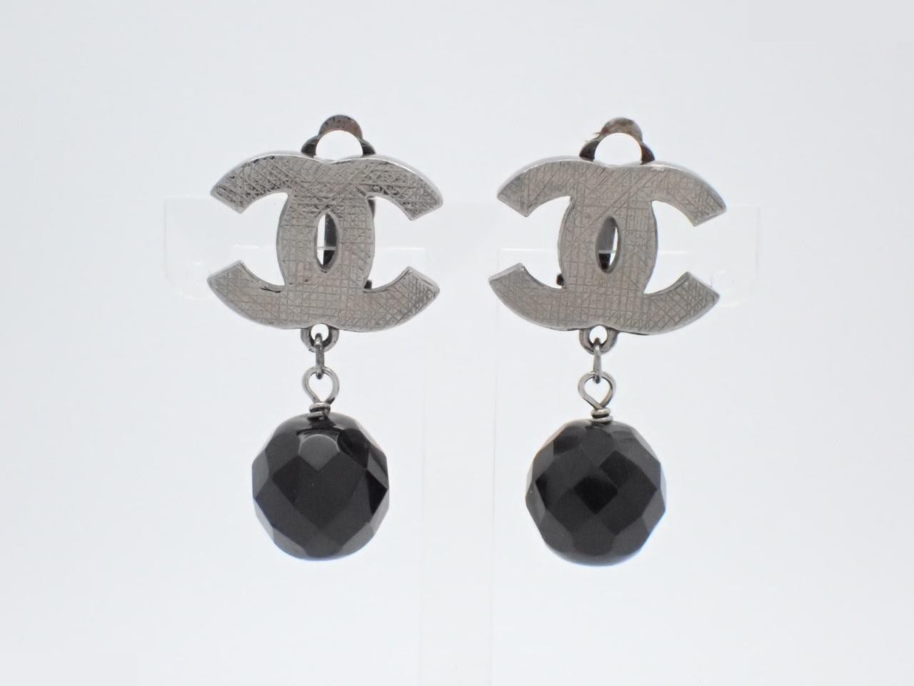 Coco Mark Silver Stone Earrings