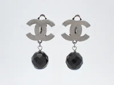 Coco Mark Silver Stone Earrings