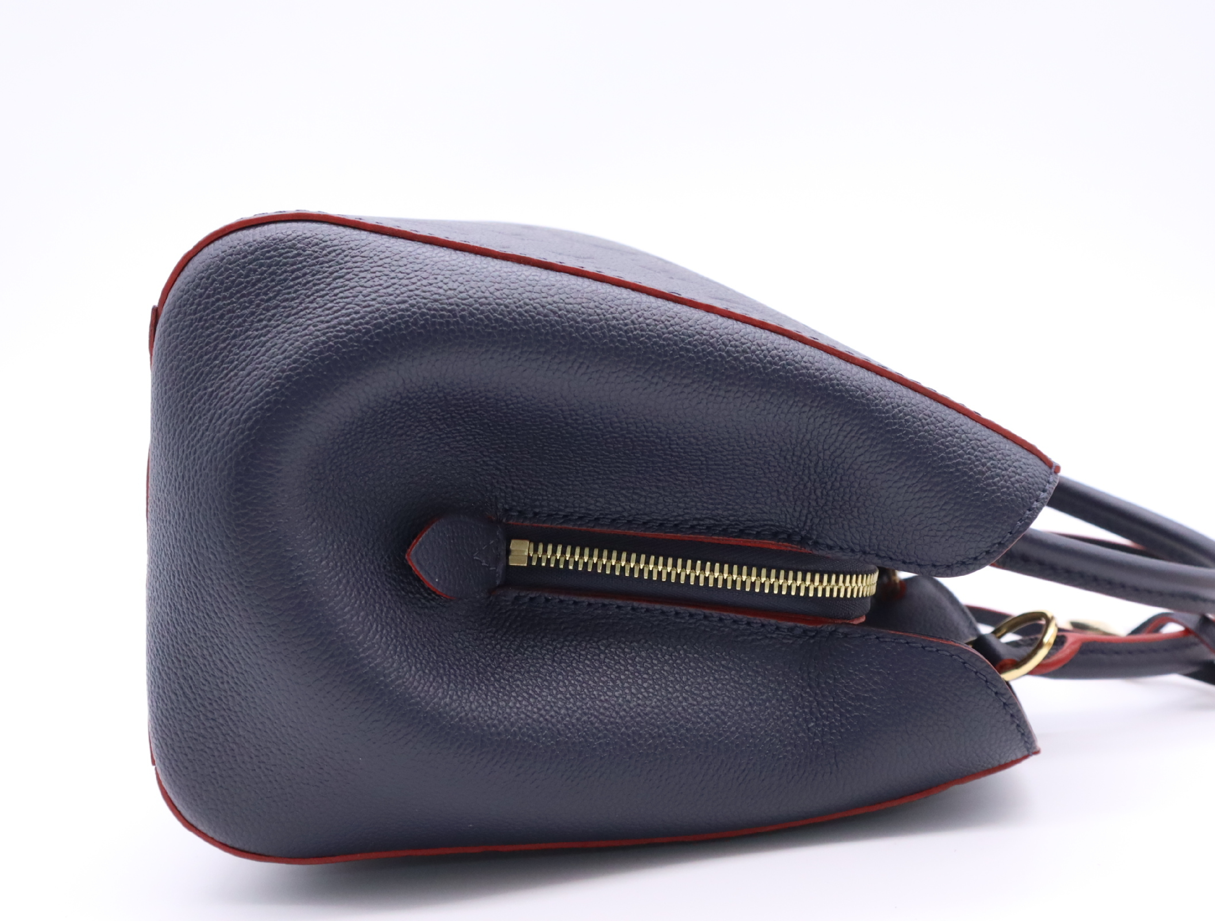M42746 Empreinte Montaigne MM Marine Rouge Handbag with Shoulder Strap, Padlock, 2 Keys, Clochette, and Dust Bag — view 5