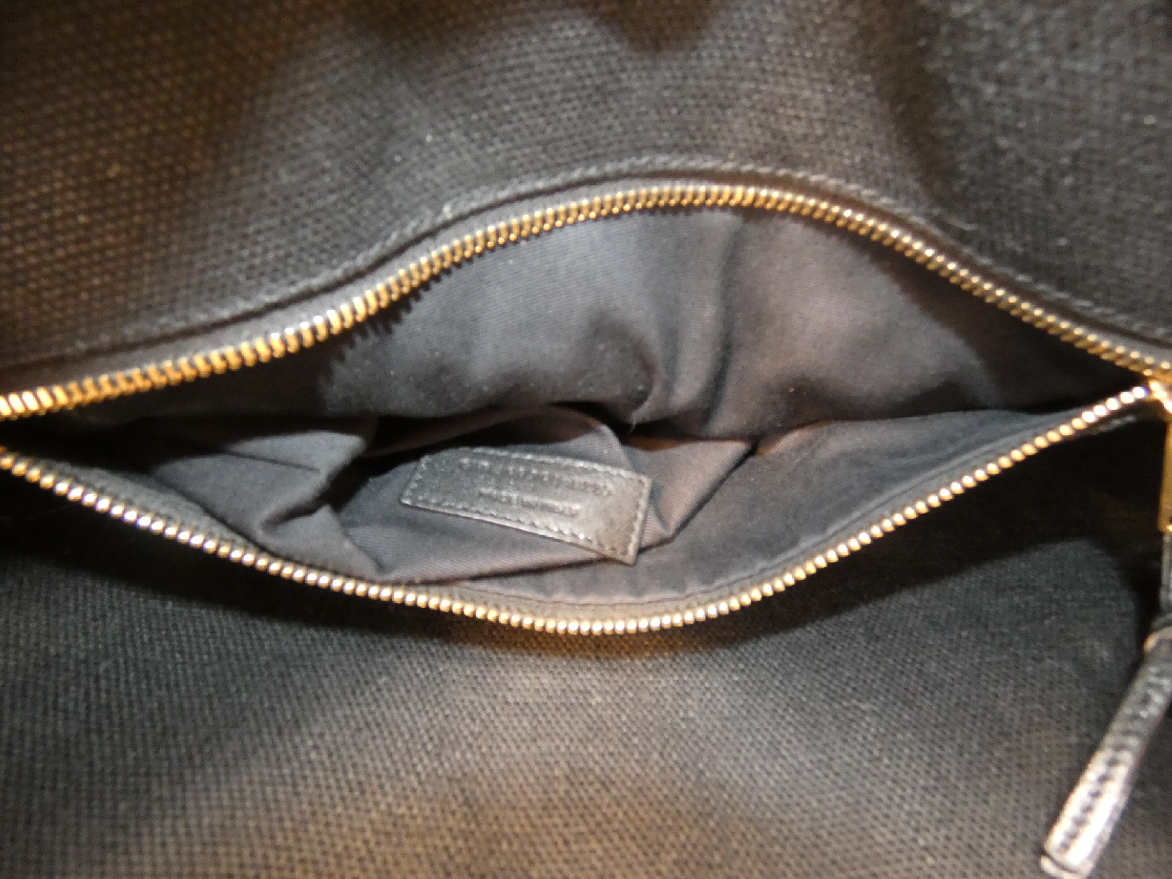 Rive Gauche Canvas Leather Logo Hand Tote Bag — view 10