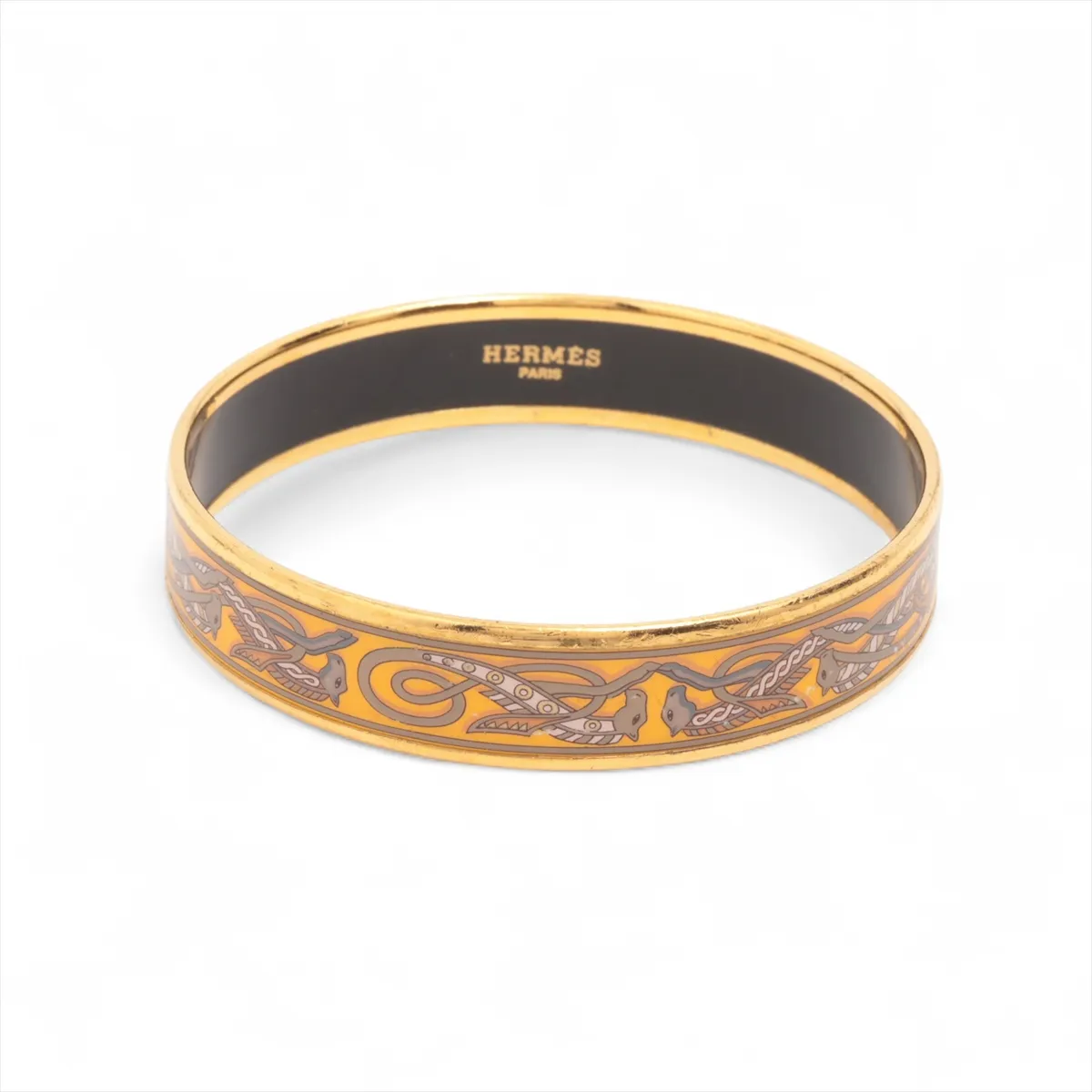 Enamel PM Bangle GP Gold x Yellow