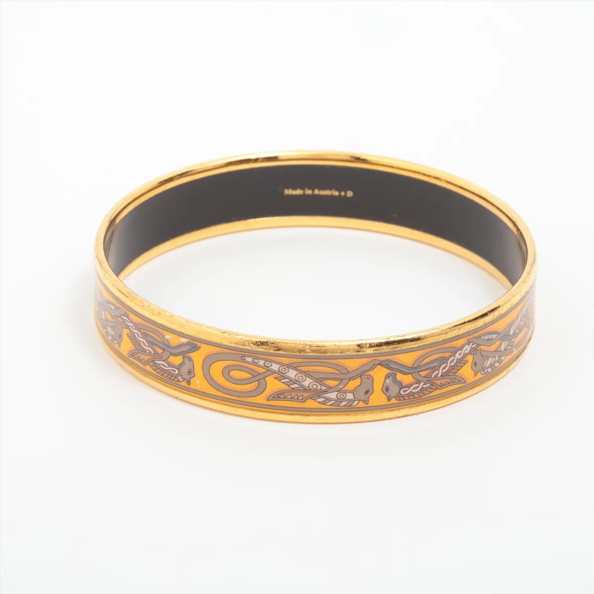 Enamel PM Bangle GP Gold x Yellow — view 2