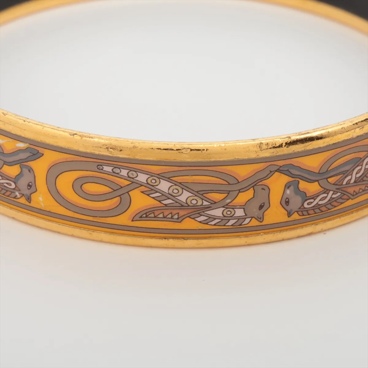 Enamel PM Bangle GP Gold x Yellow — view 3