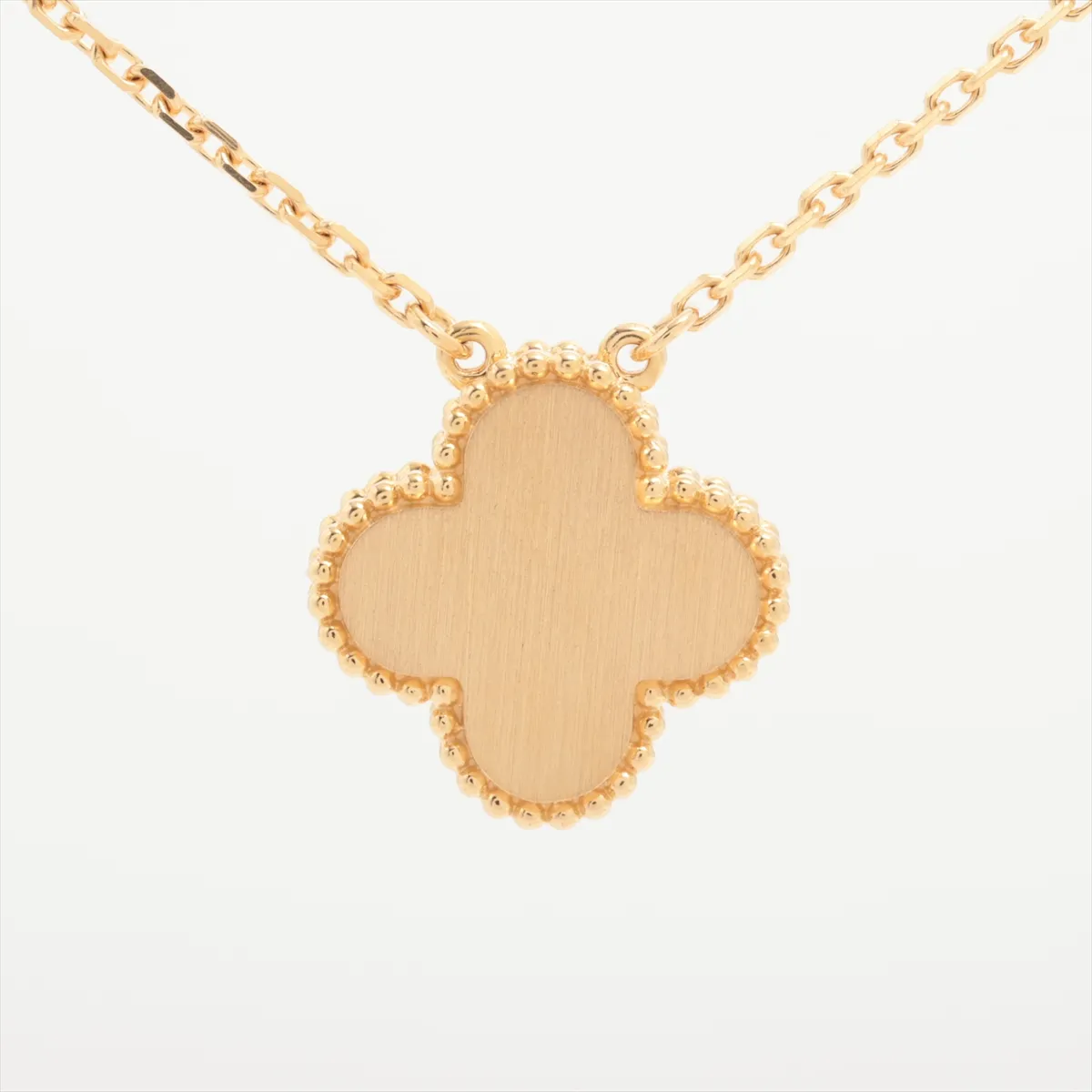 Vintage Alhambra Golden Shell Diamond Necklace 750 (YG) 6.6g JA178667 Shellsumi ARP2R700 — view 2