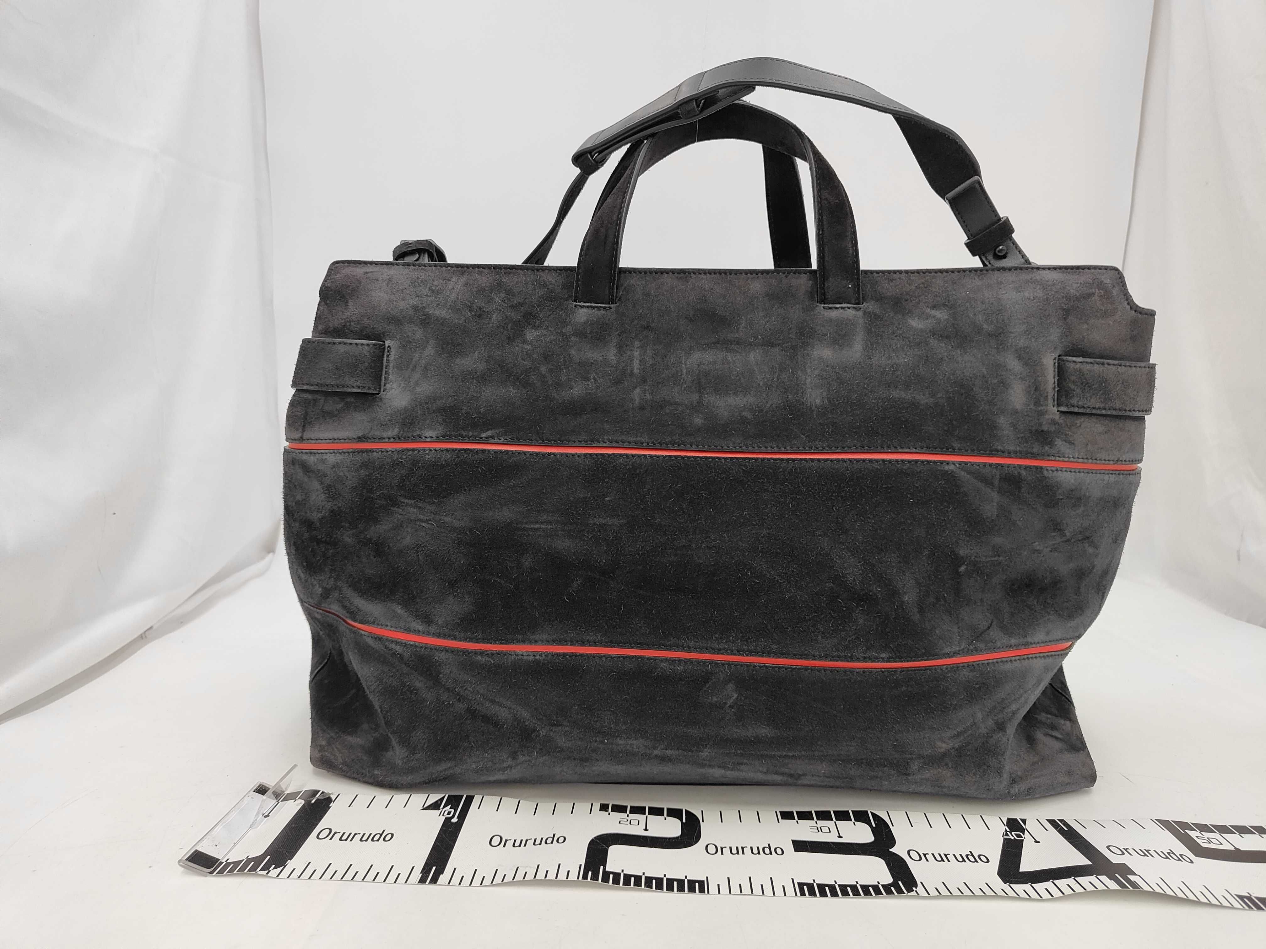 Ferragamo Hug Suede Black Shoulder Bag — view 2