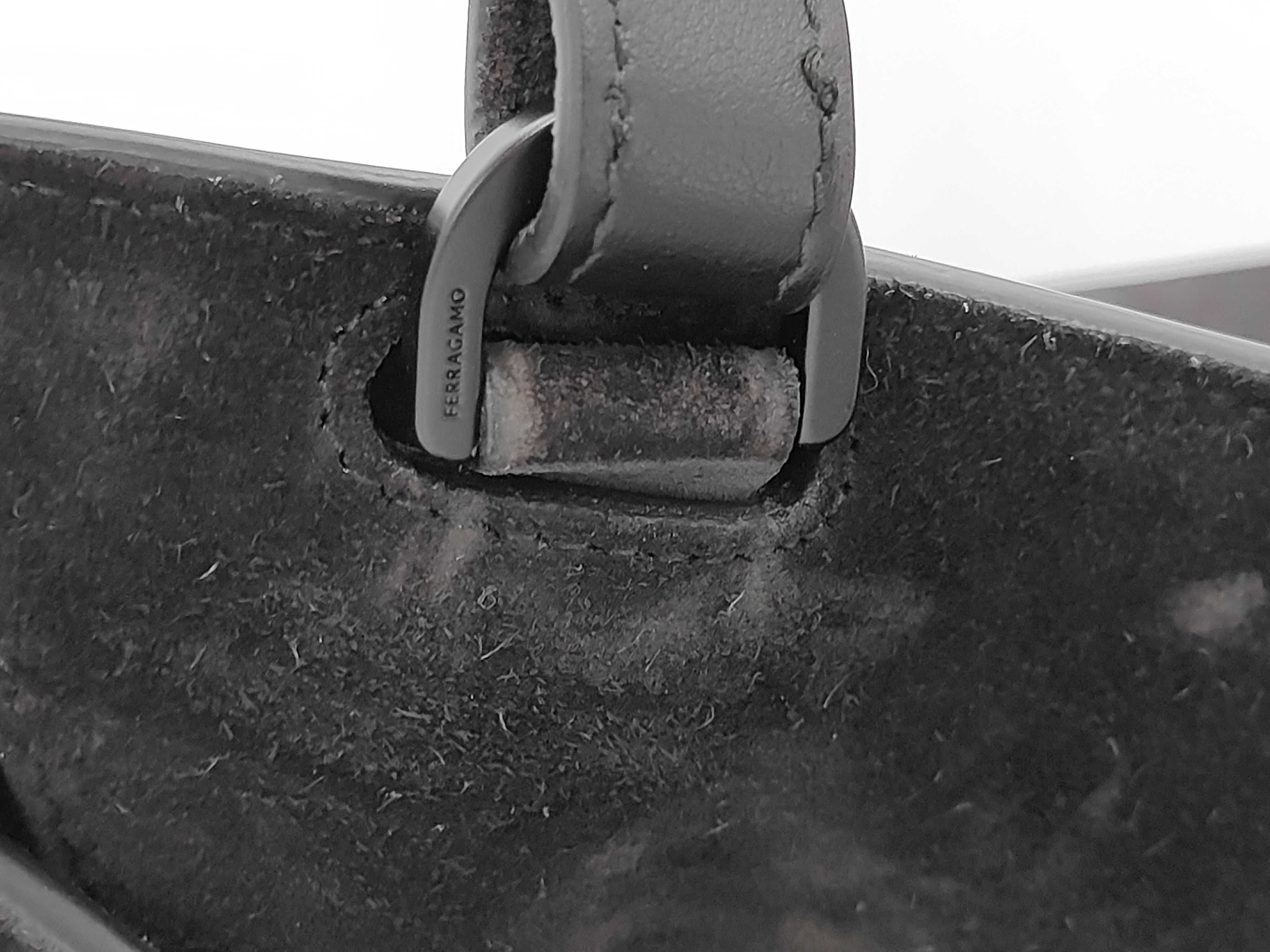 Ferragamo Hug Suede Black Shoulder Bag — view 8