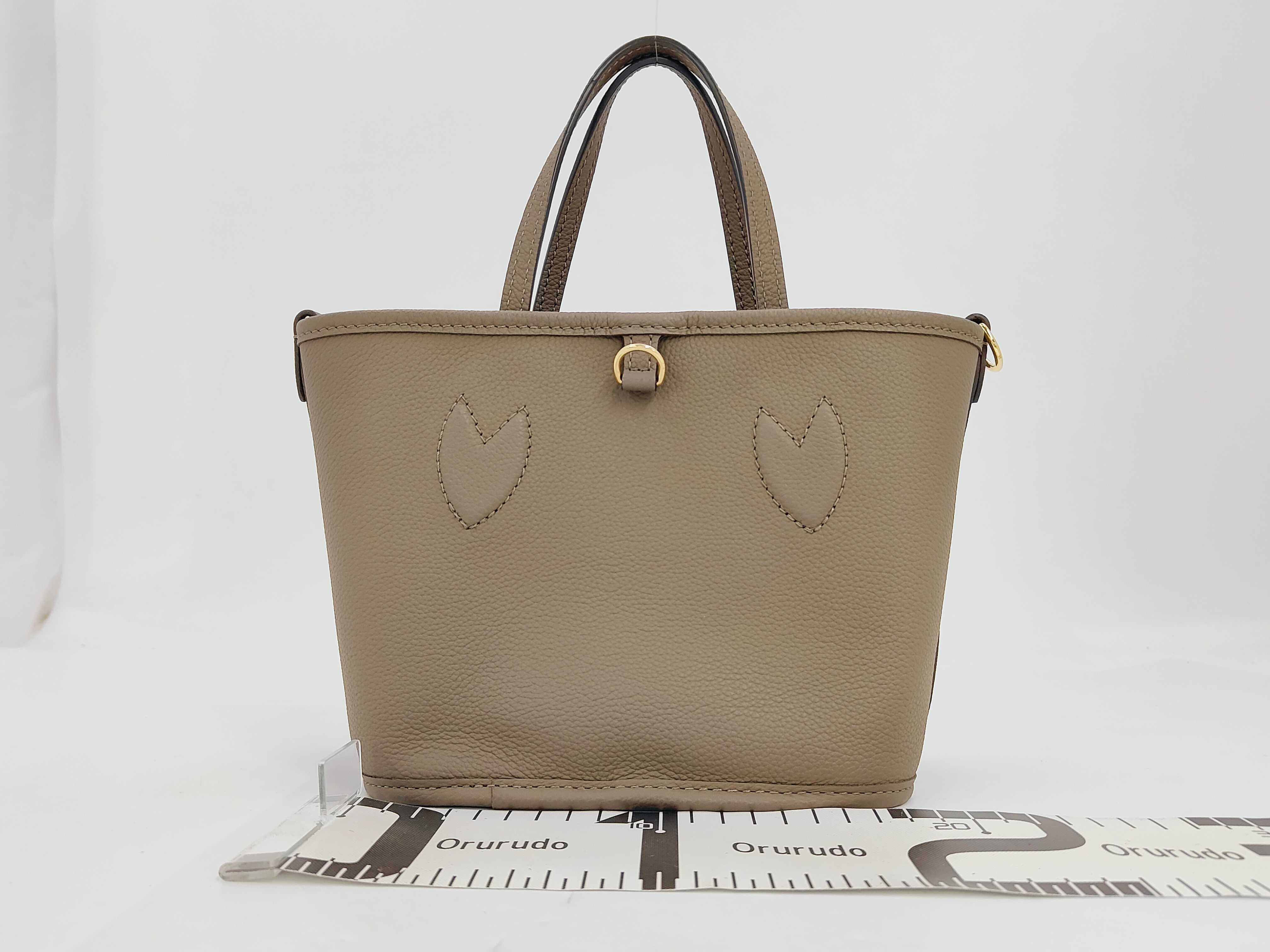 Taurillon Monogram Neverfull Inside Out BB M12109 RFID Accessories: Box, dust bag, receipt, pouch, shoulder strap, handbag — view 2