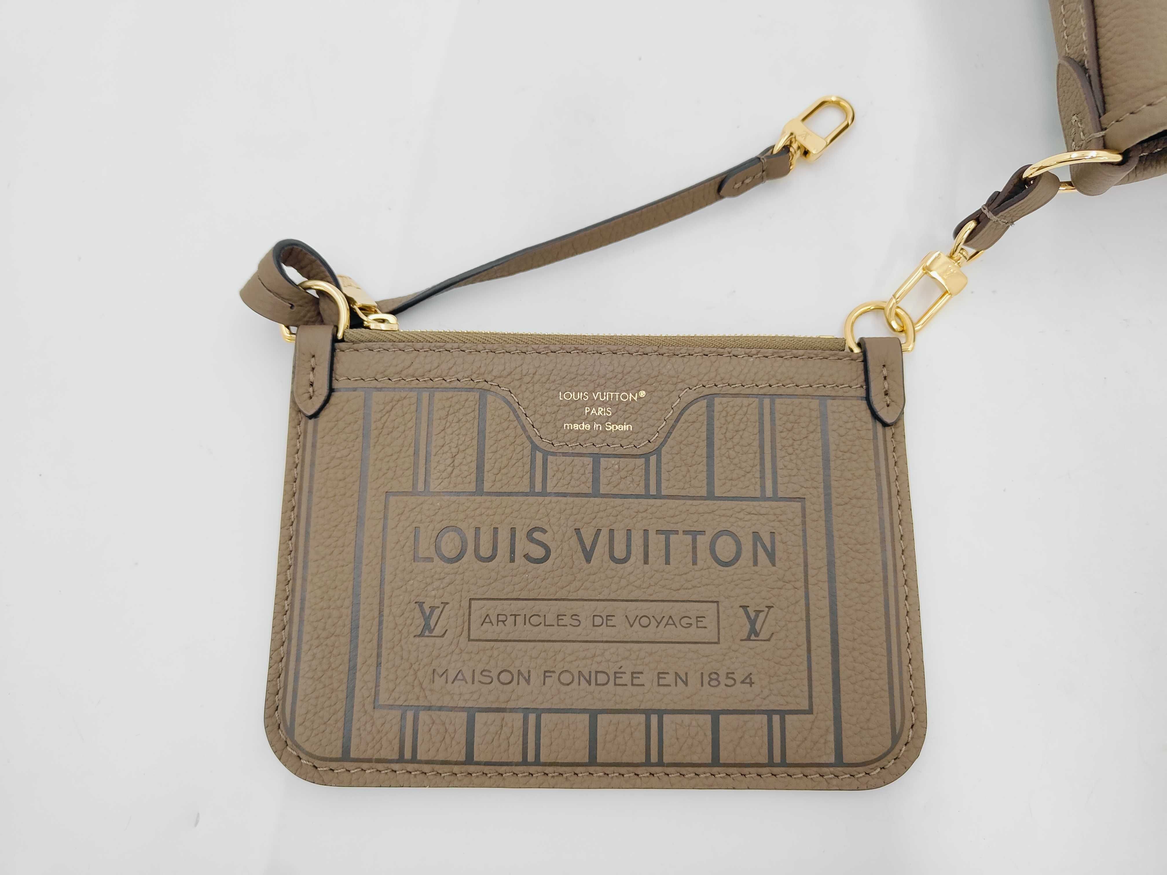 Taurillon Monogram Neverfull Inside Out BB M12109 RFID Accessories: Box, dust bag, receipt, pouch, shoulder strap, handbag — view 10