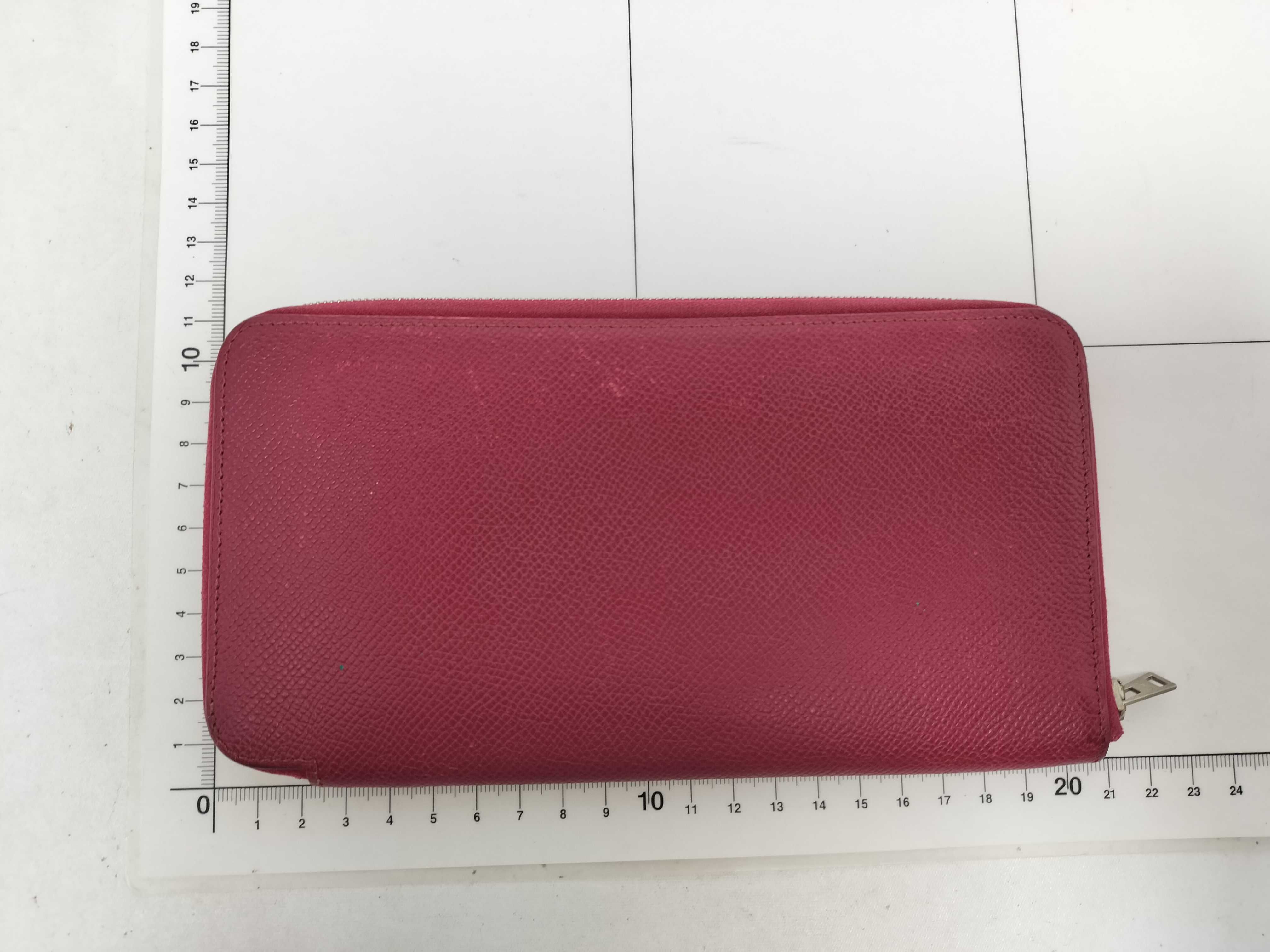 Azap Long Silk In Veau Epsom Round Zipper Long Wallet Bordeaux O Stamp Wallet — view 2