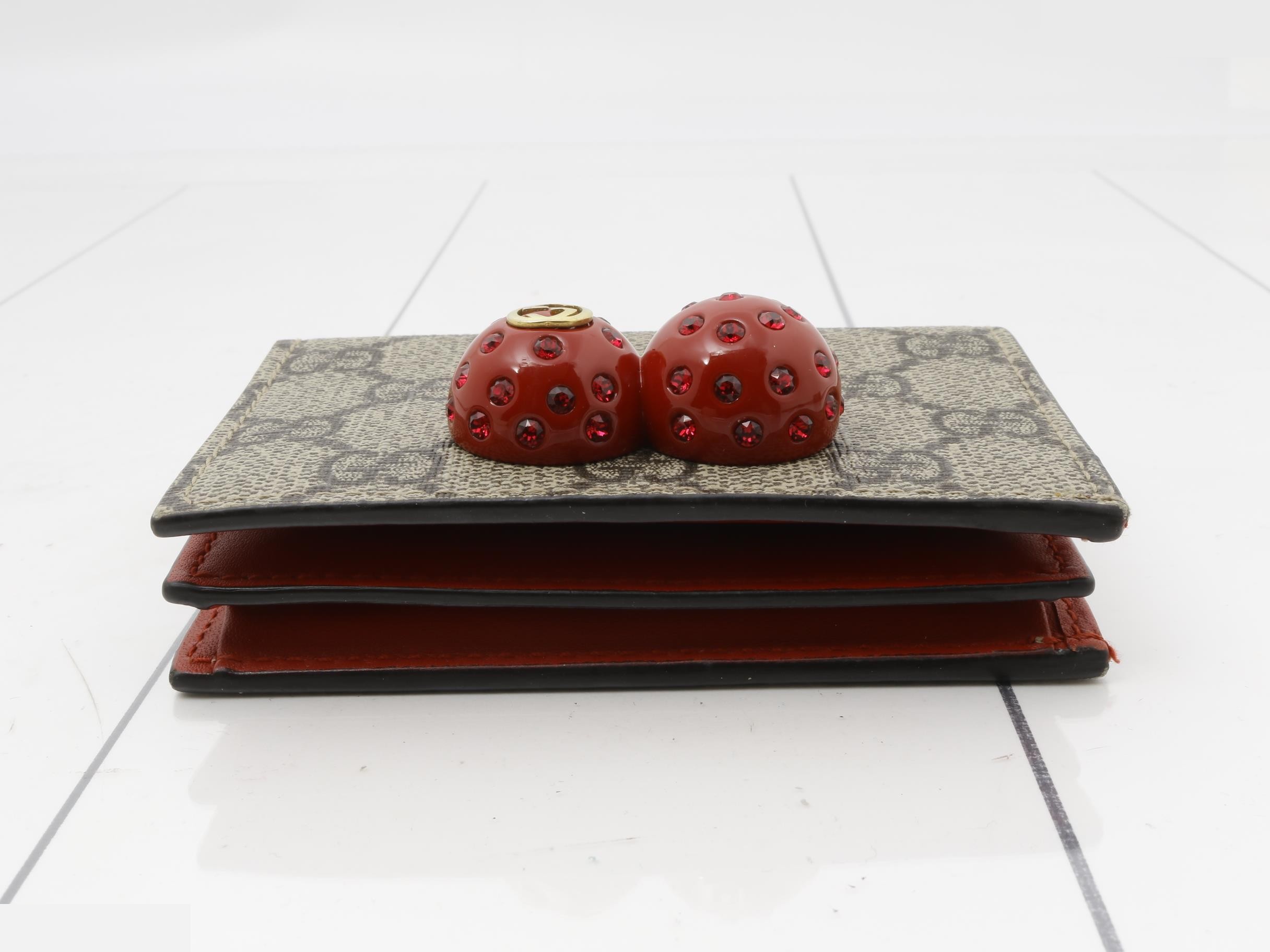 Supreme Compact Wallet, Cherry, 476050, 1147 — view 3