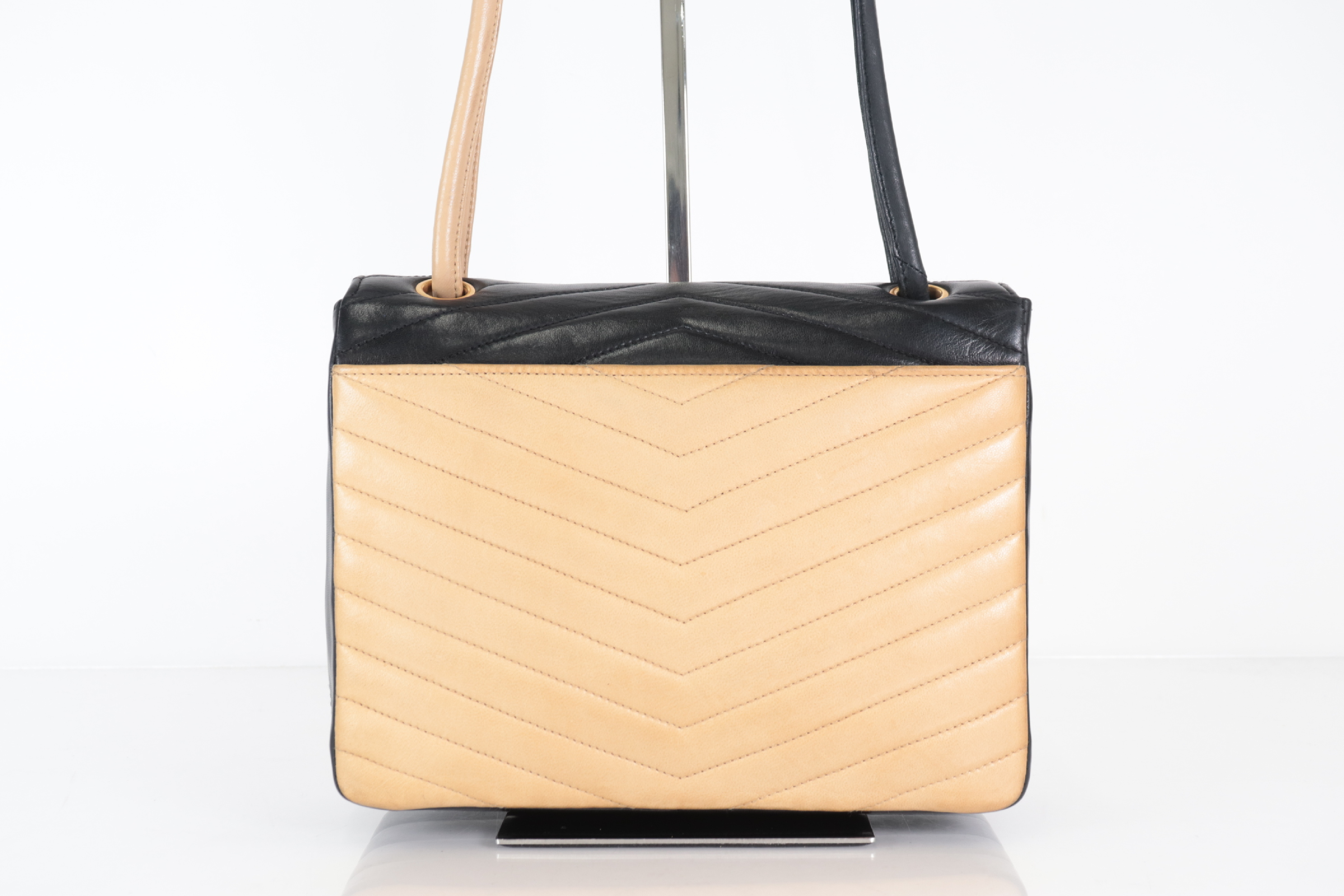 Chevron Lambskin Bicolor Shoulder Bag (Series 7) — view 3