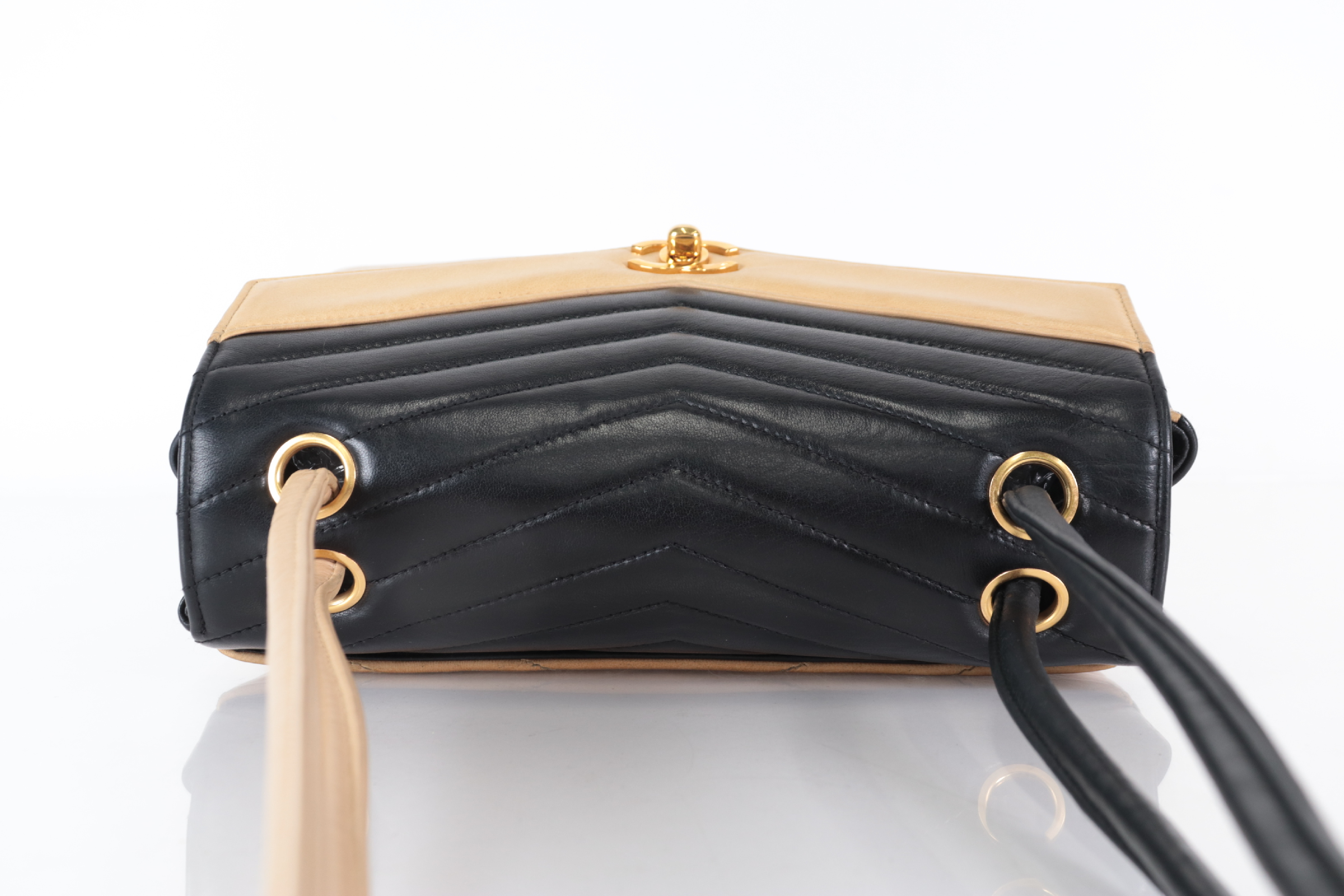 Chevron Lambskin Bicolor Shoulder Bag (Series 7) — view 6