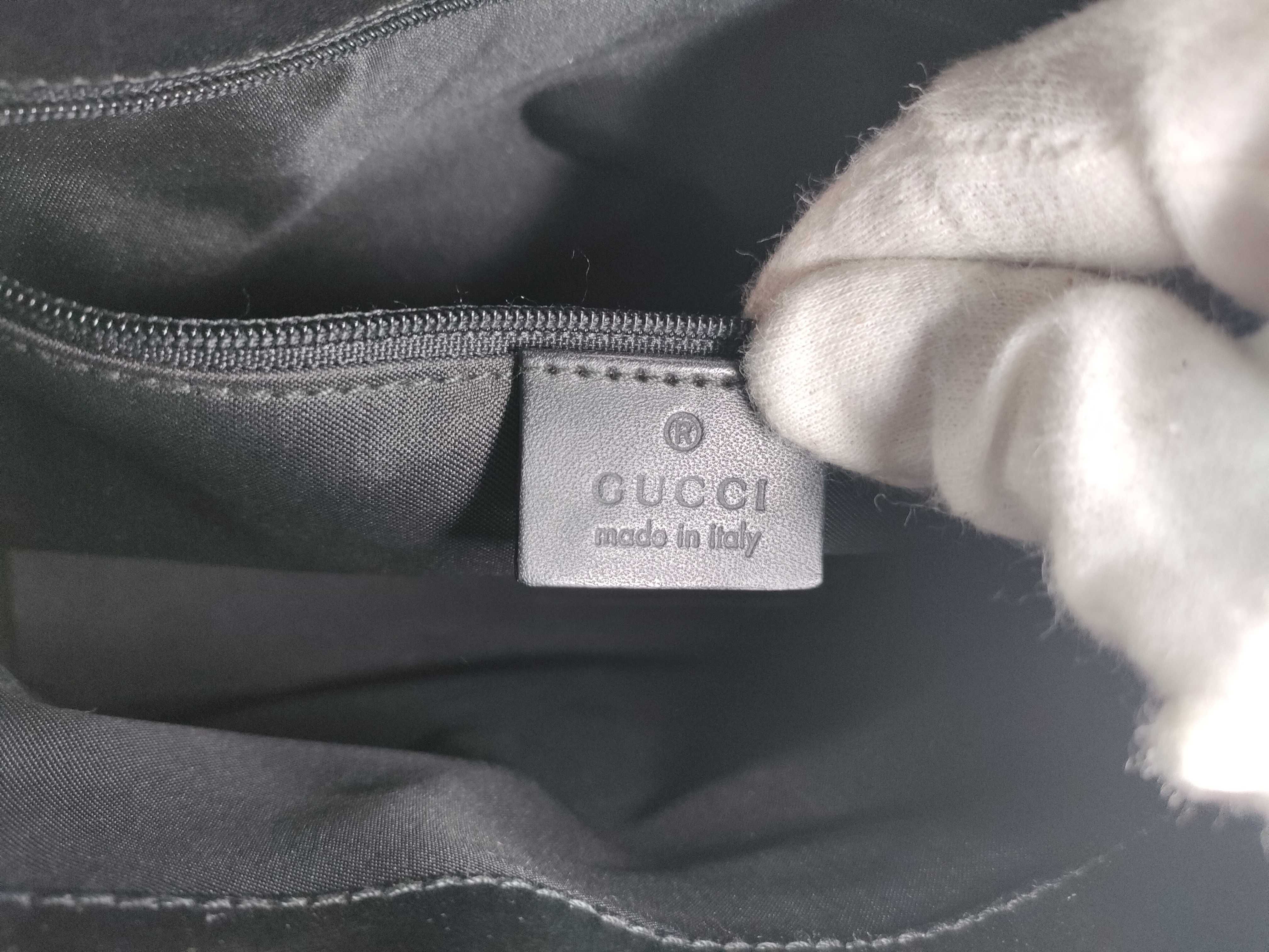 GG Canvas Tote Bag, Black Handbag — view 12