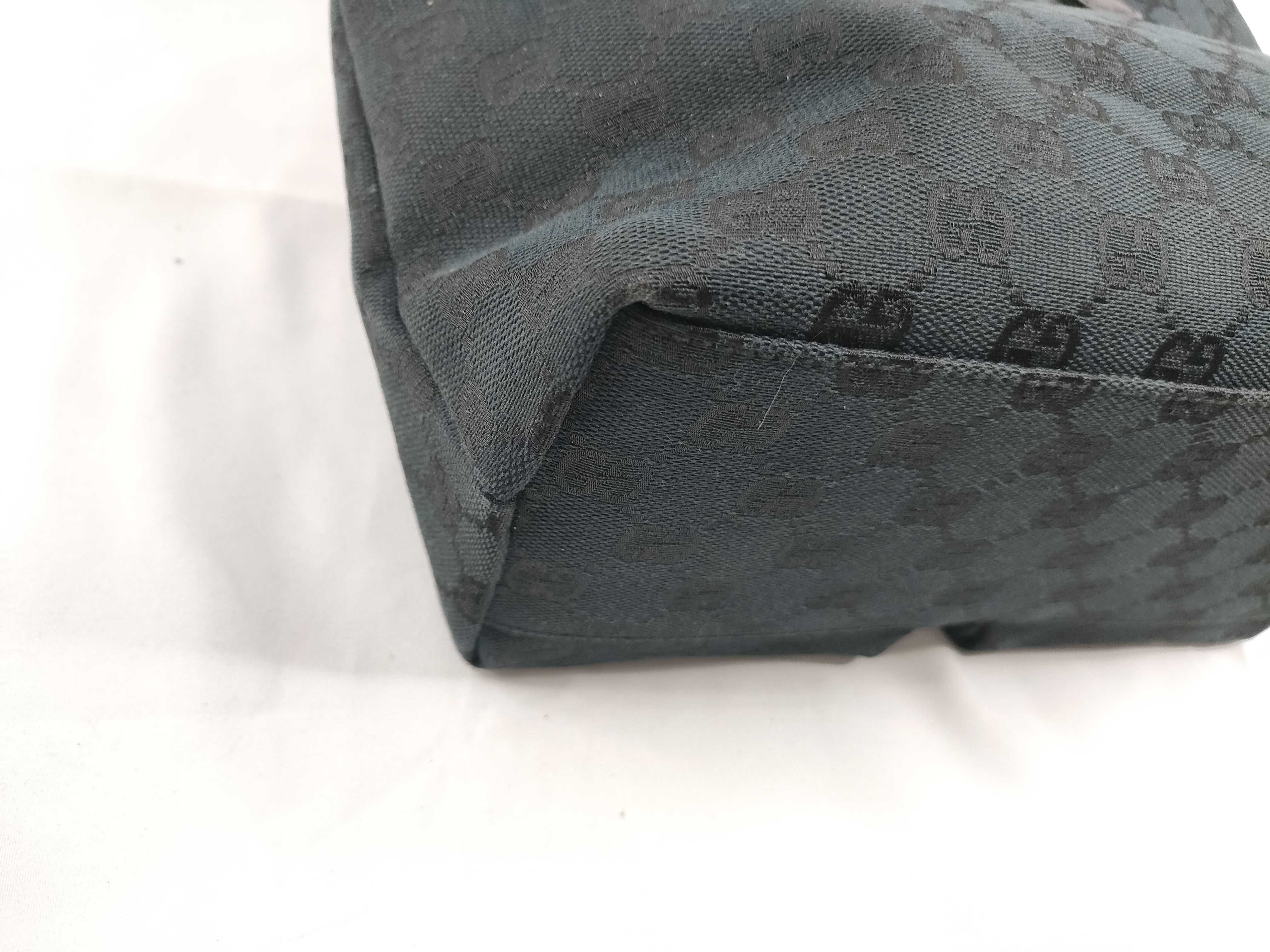 GG Canvas Tote Bag, Black Handbag — view 3