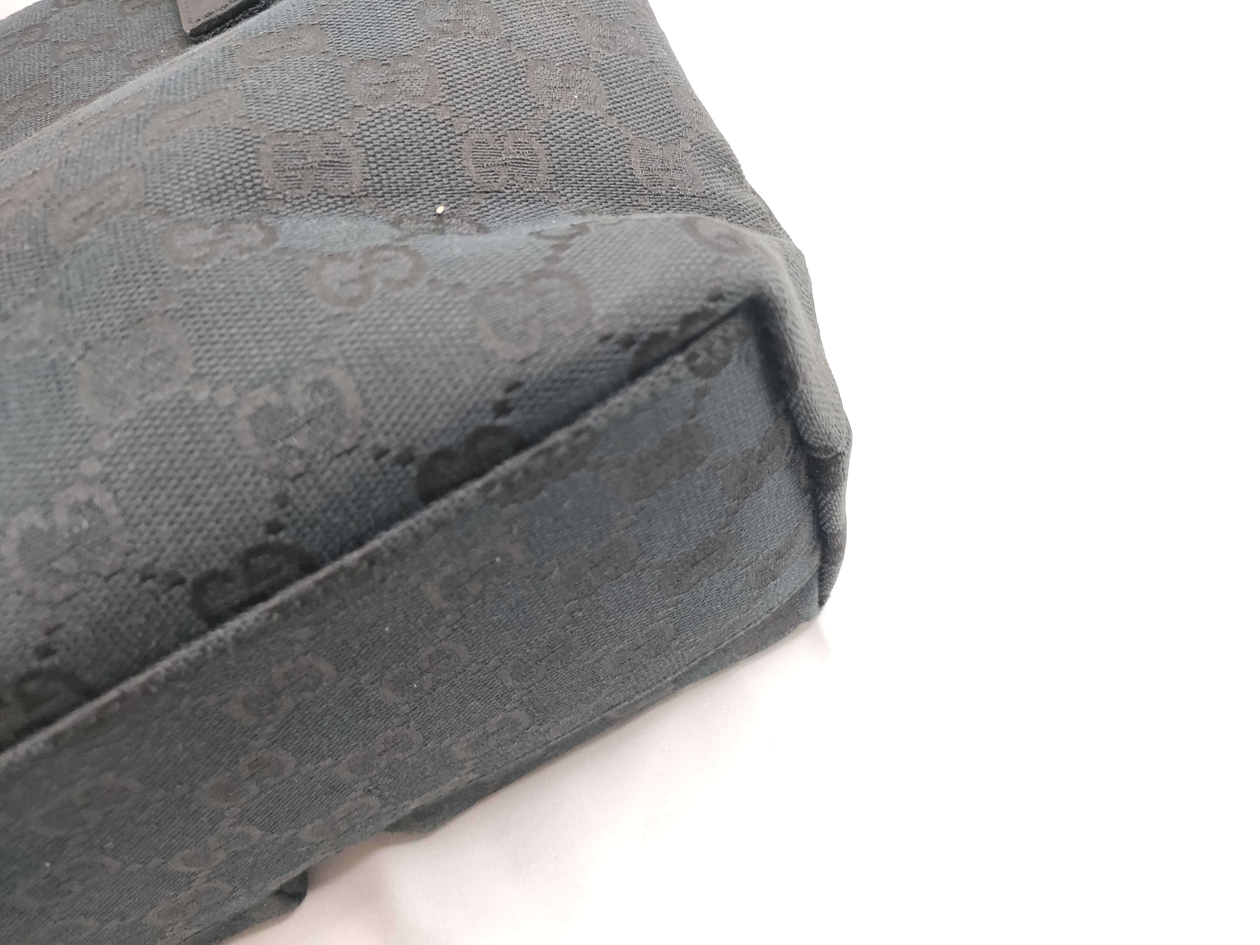 GG Canvas Tote Bag, Black Handbag — view 5