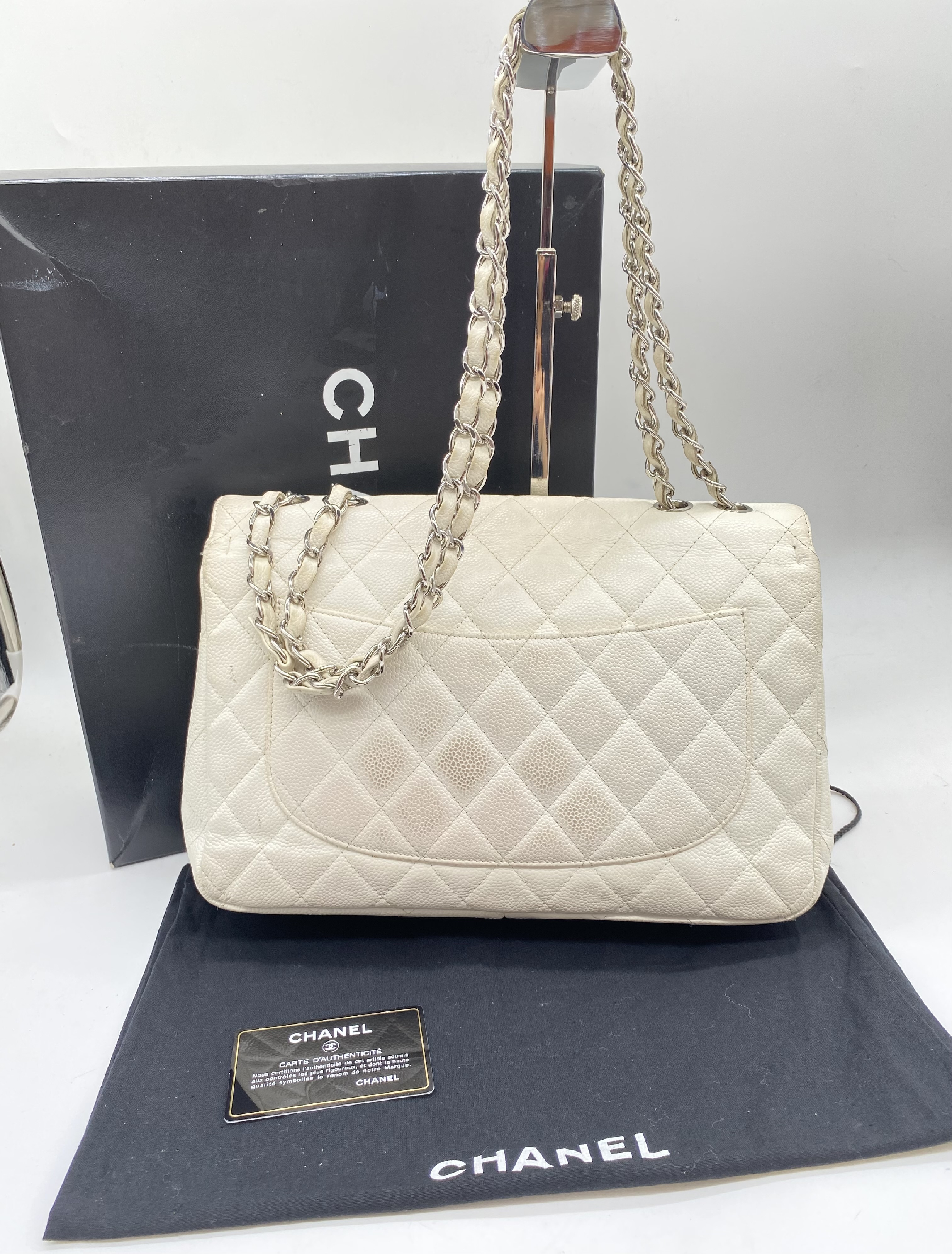 Caviar Skin Shoulder Bag (Serial Number 11) - Card and Seal Included — view 2