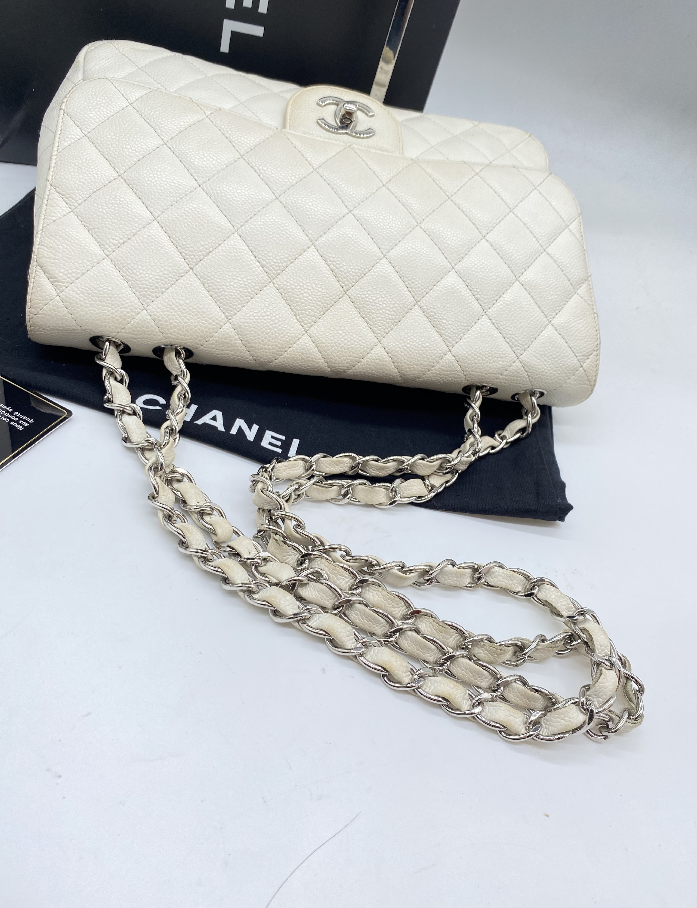 Caviar Skin Shoulder Bag (Serial Number 11) - Card and Seal Included — view 3