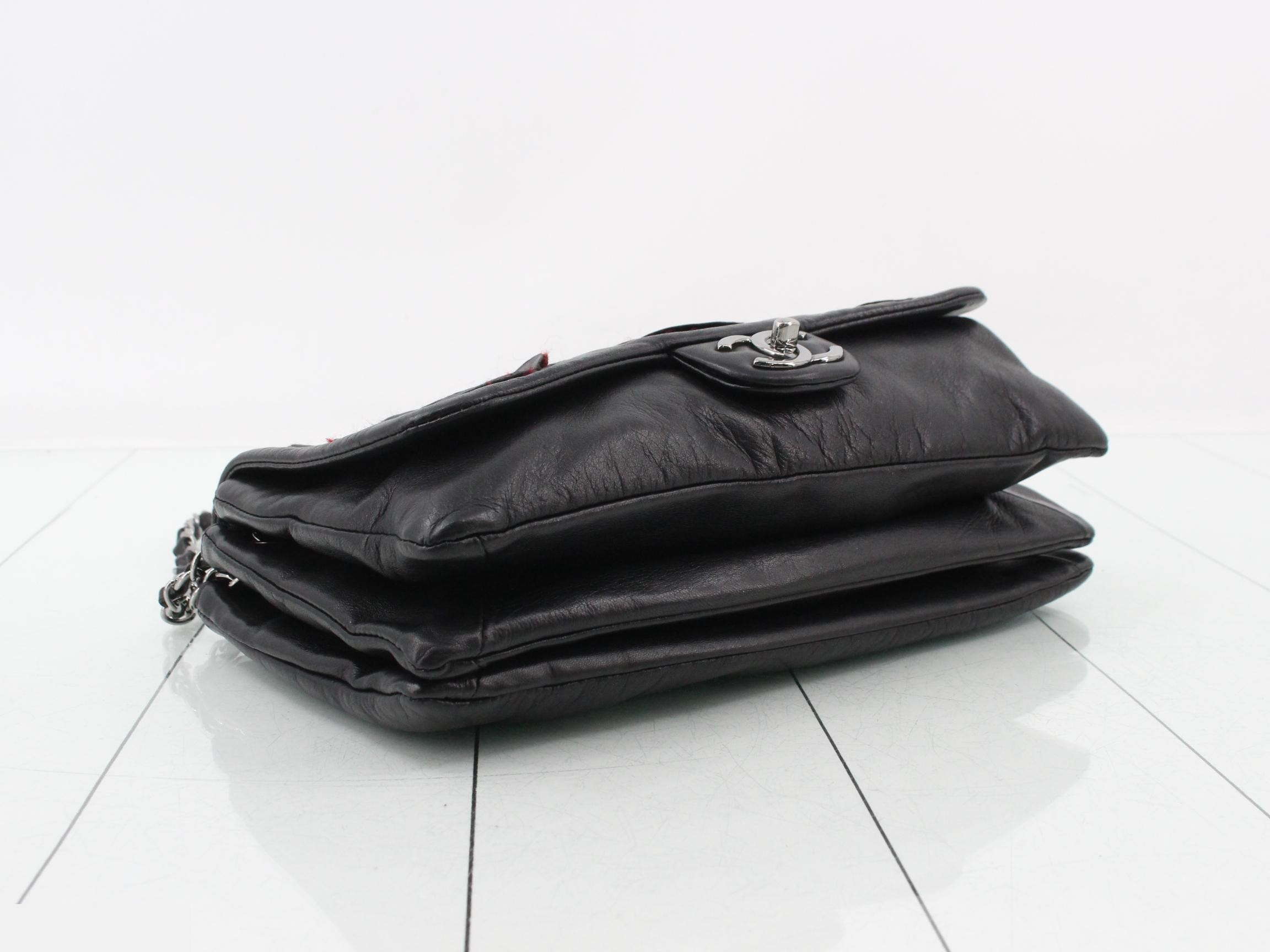 Camellia Lambskin Turnlock Chain Shoulder Bag — view 5