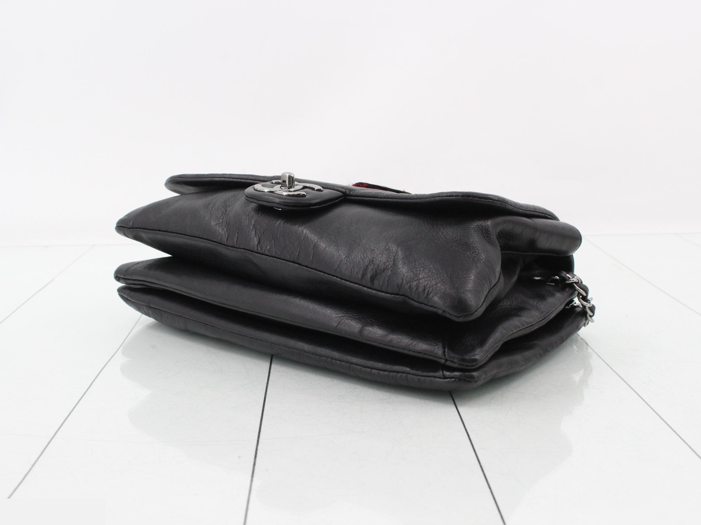 Camellia Lambskin Turnlock Chain Shoulder Bag — view 6