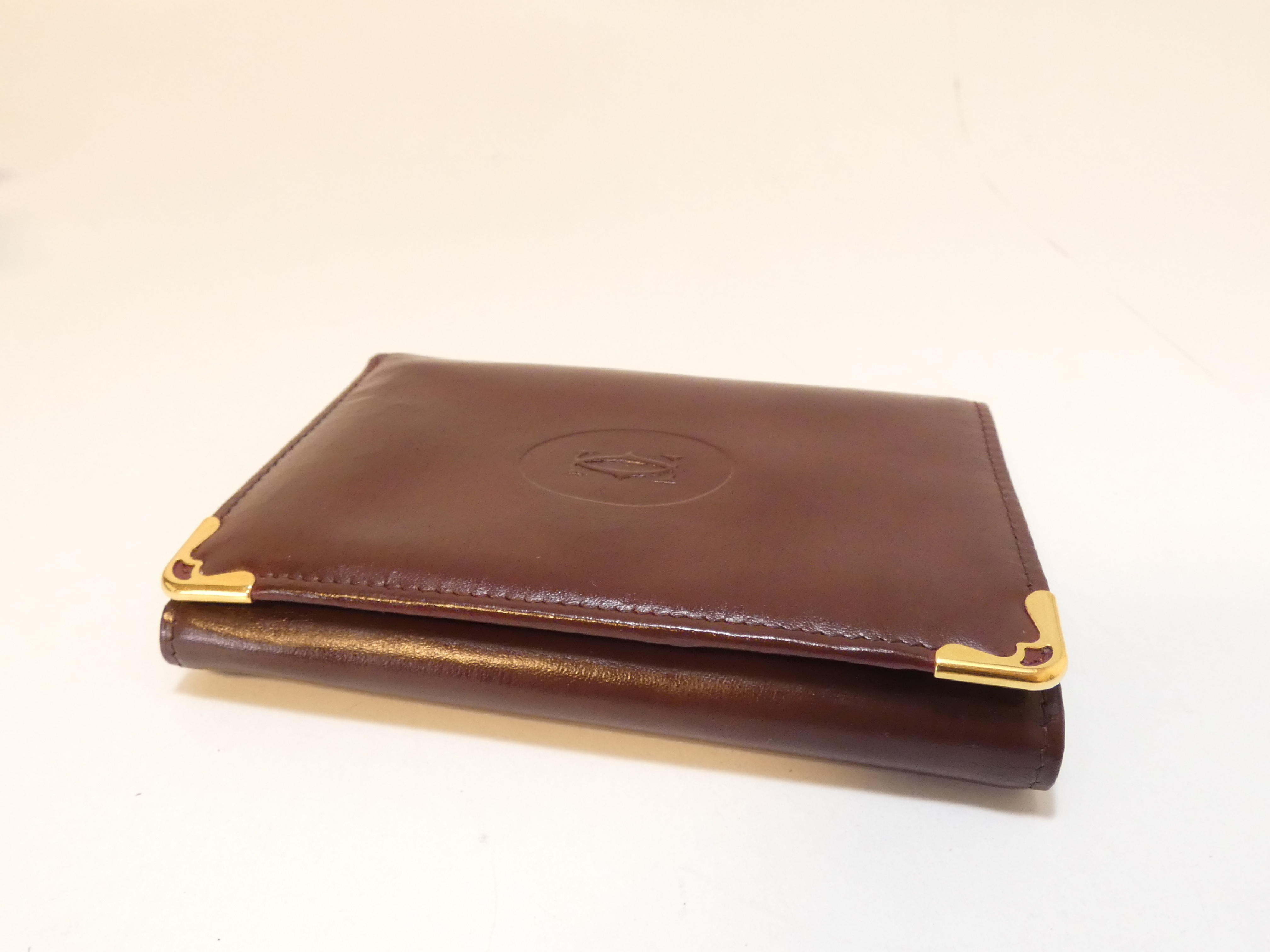 Bordeaux Tri-fold Wallet, Billfold, Card Case — view 3