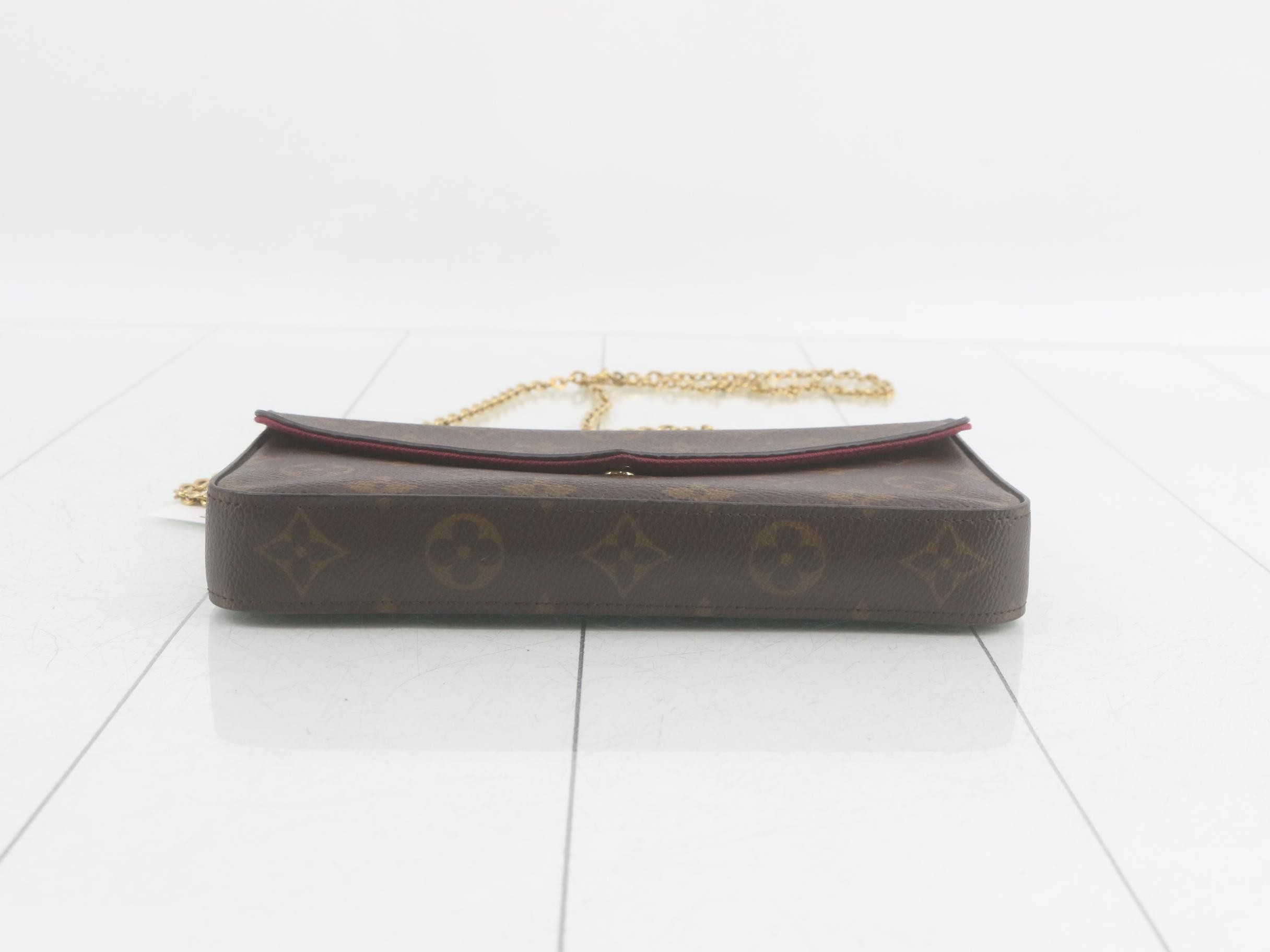Monogram Pochette Felicie Fuchsia Shoulder Bag with Case — view 3