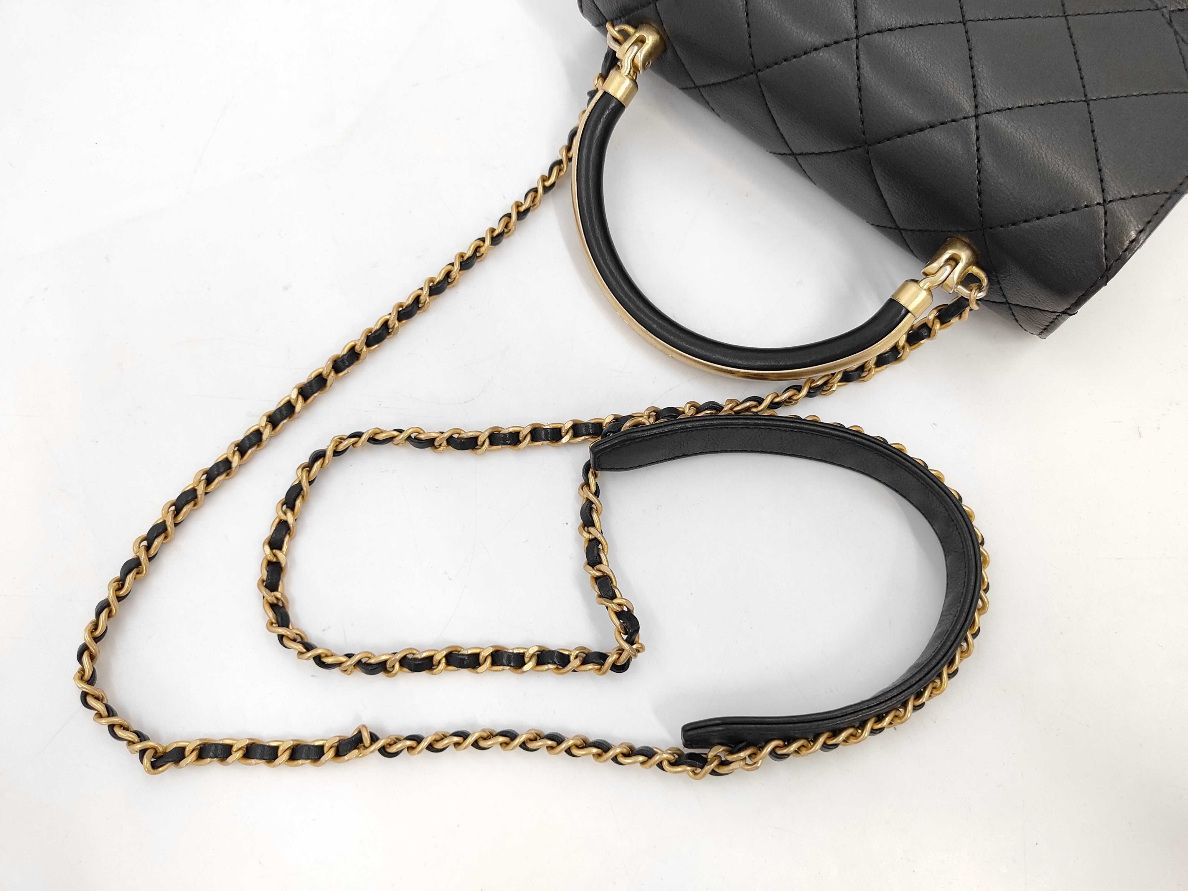 Matelassé Top Handle Shoulder Bag — view 5