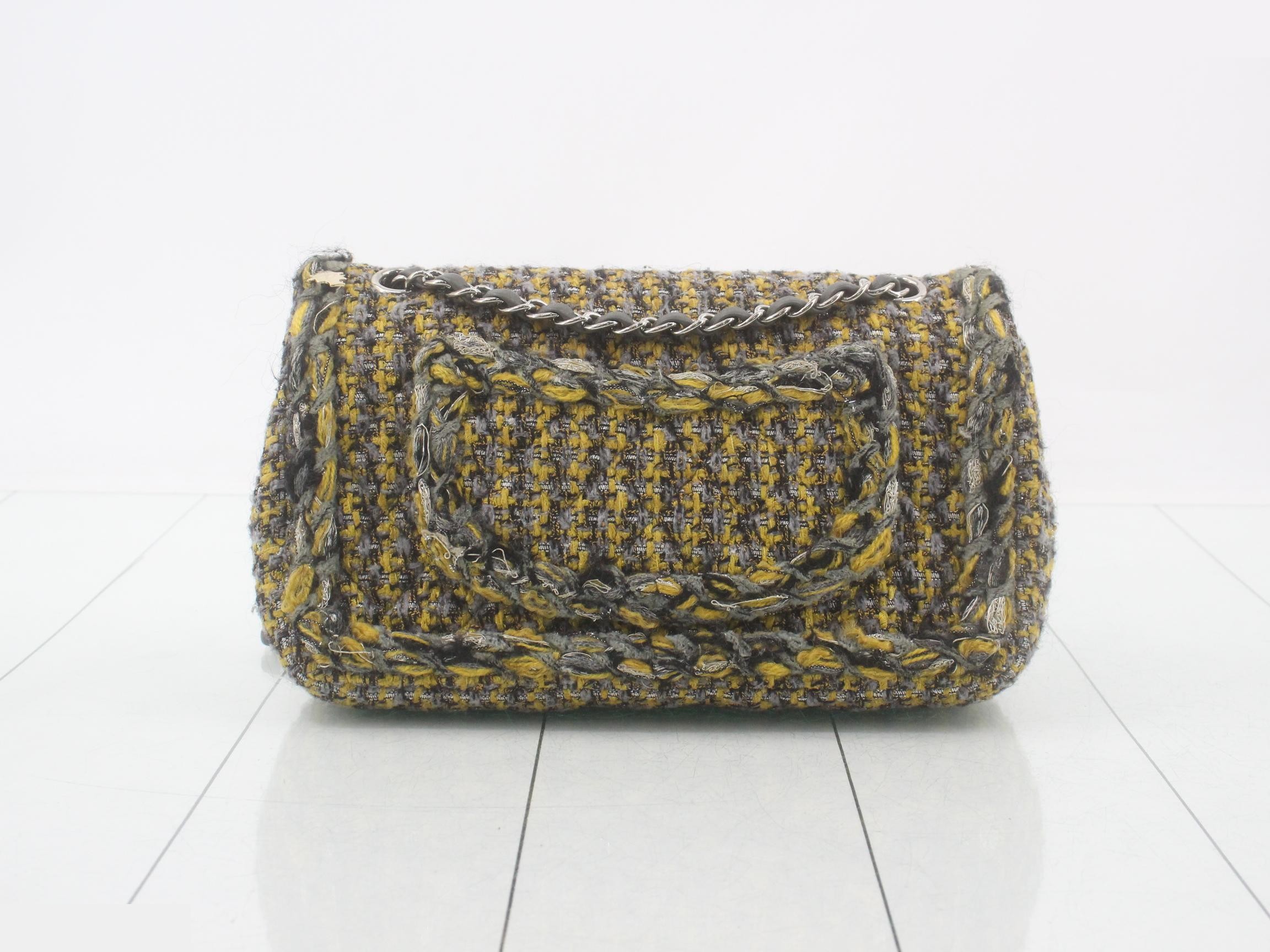 Matelassé Tweed Double Flap — view 2