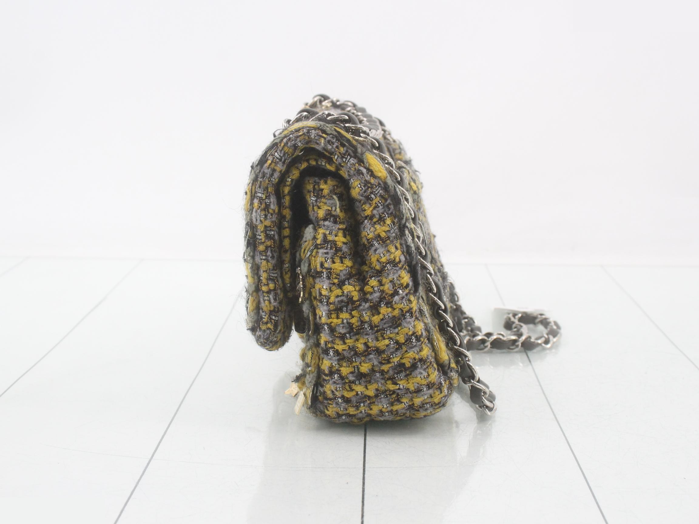 Matelassé Tweed Double Flap — view 3