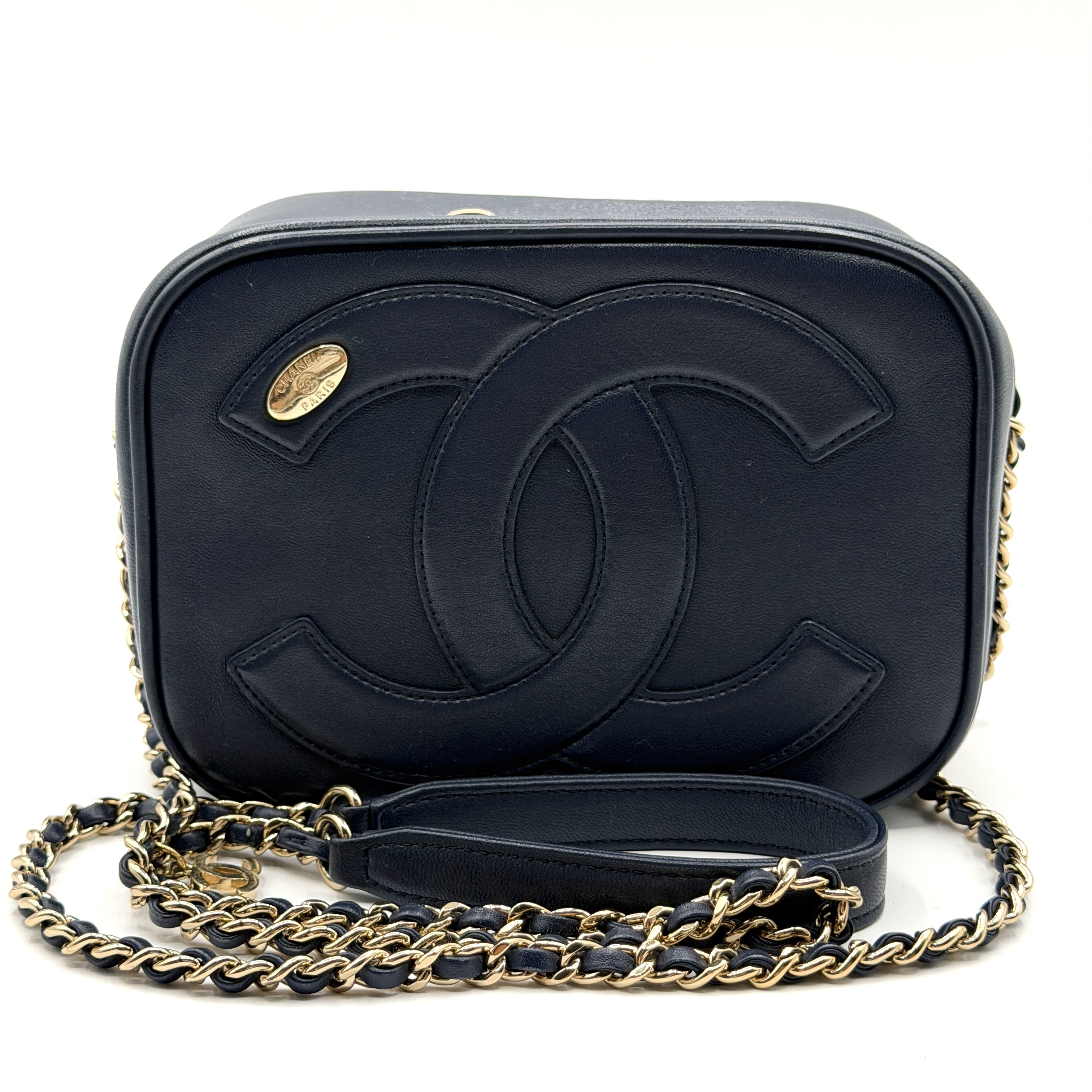 Large Coco Round Matelassé Shoulder Bag — view 2