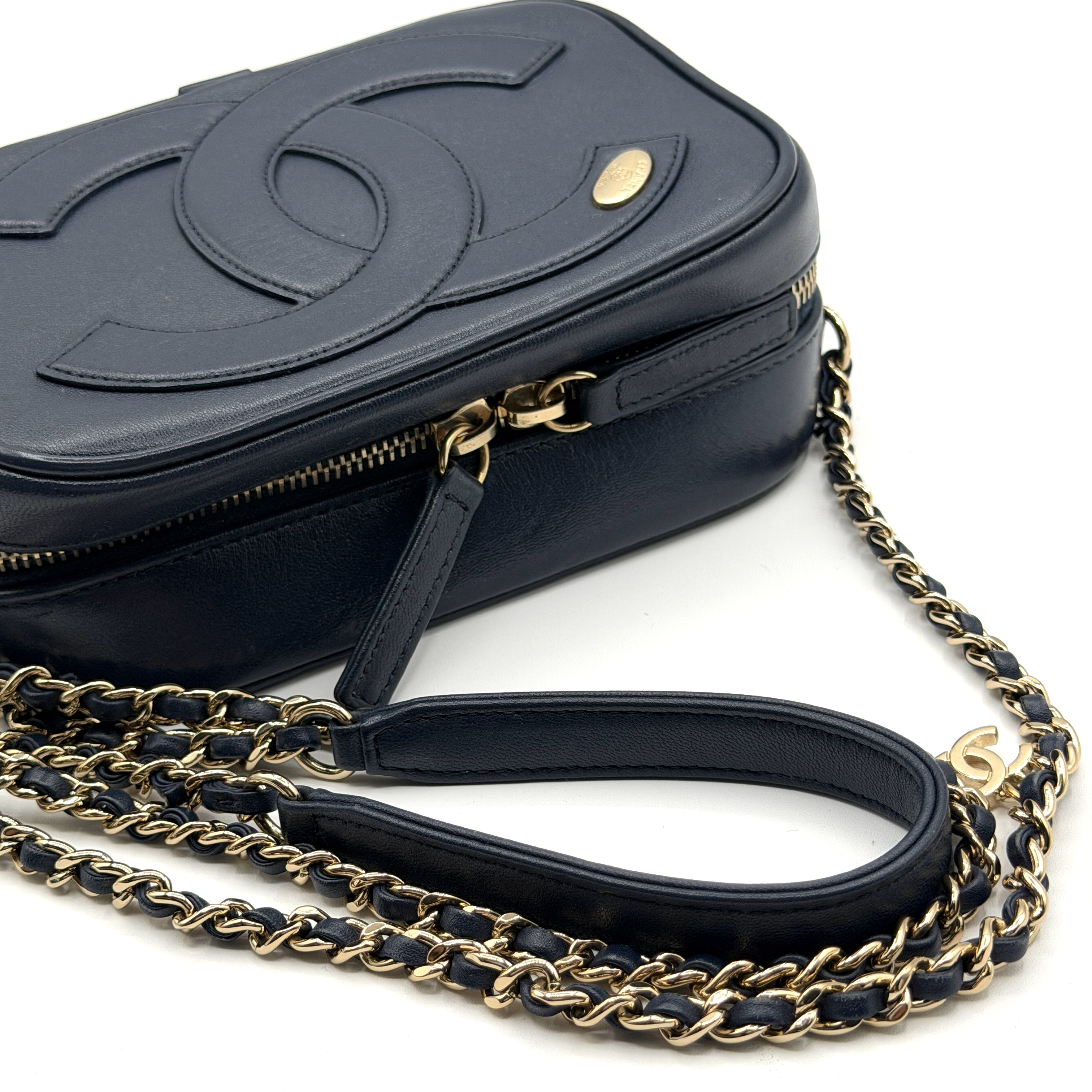 Large Coco Round Matelassé Shoulder Bag — view 4