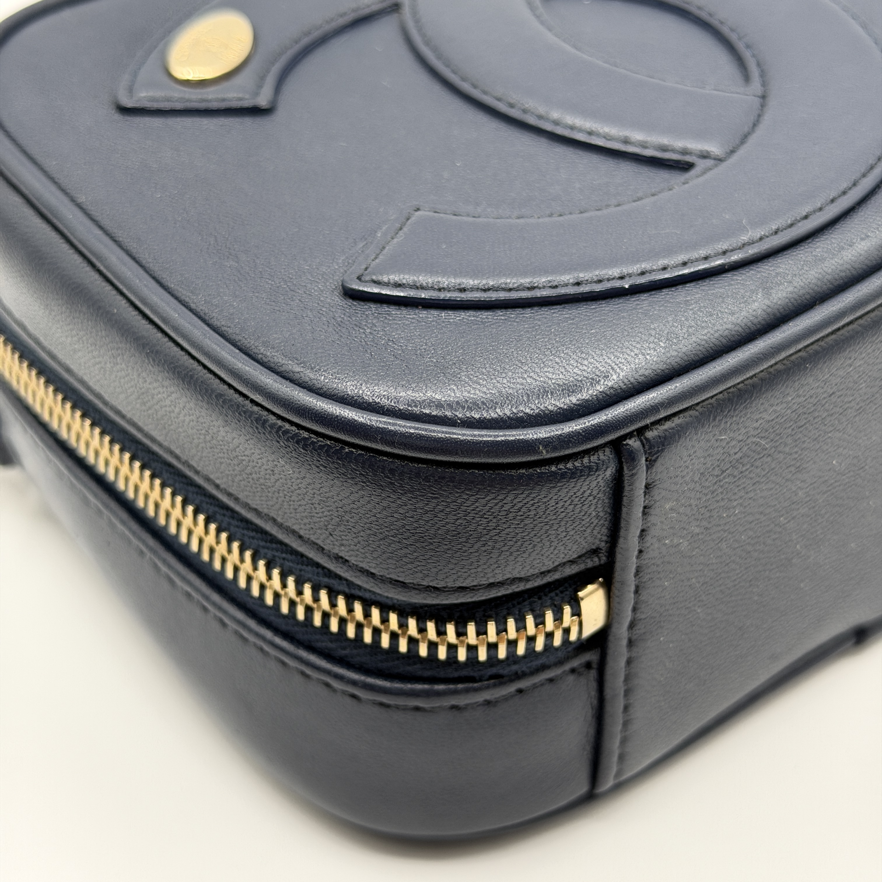 Large Coco Round Matelassé Shoulder Bag — view 9
