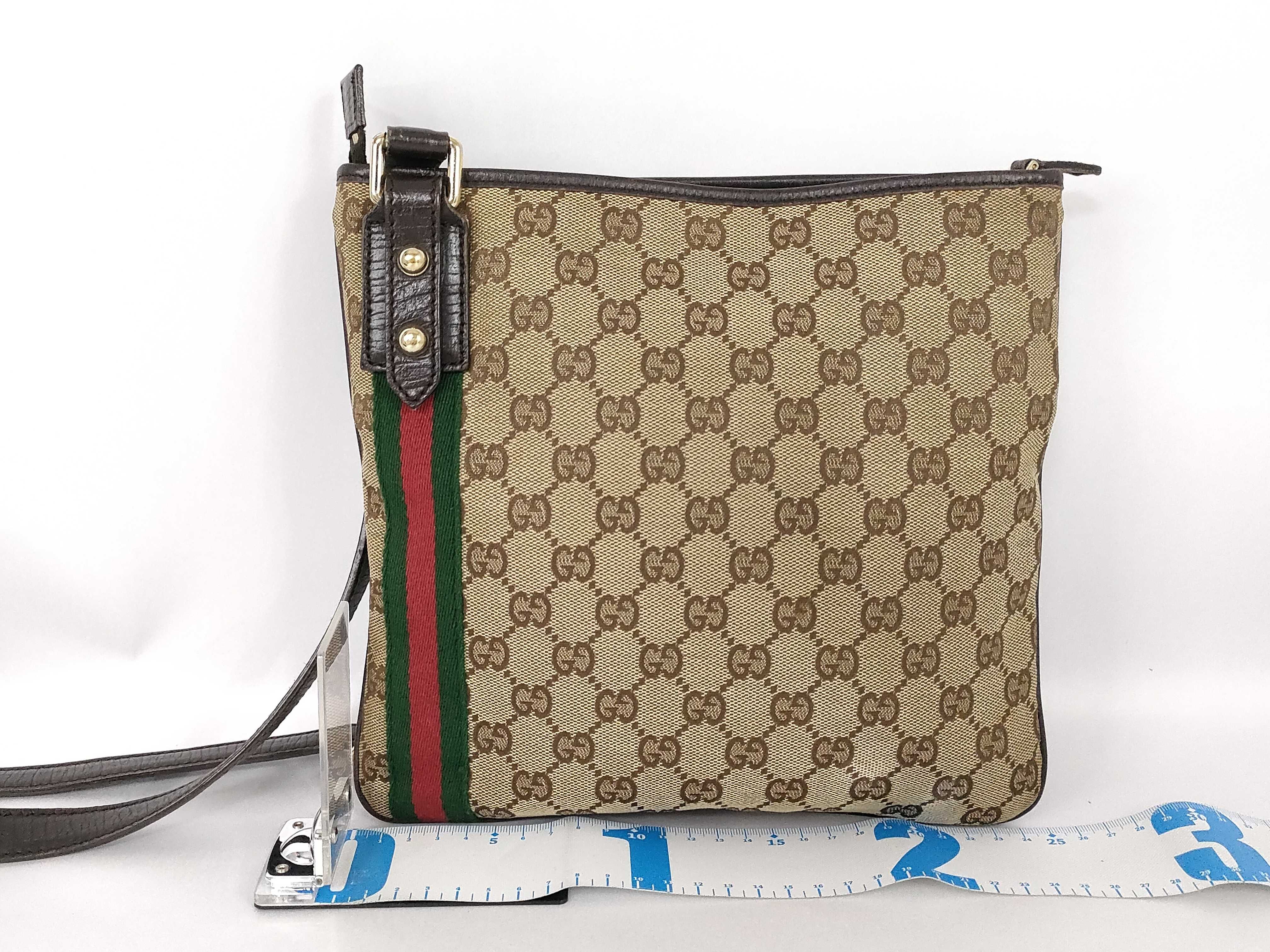 GG Canvas Gucci 144388 GG Canvas Sherry Line Shoulder Bag — view 2