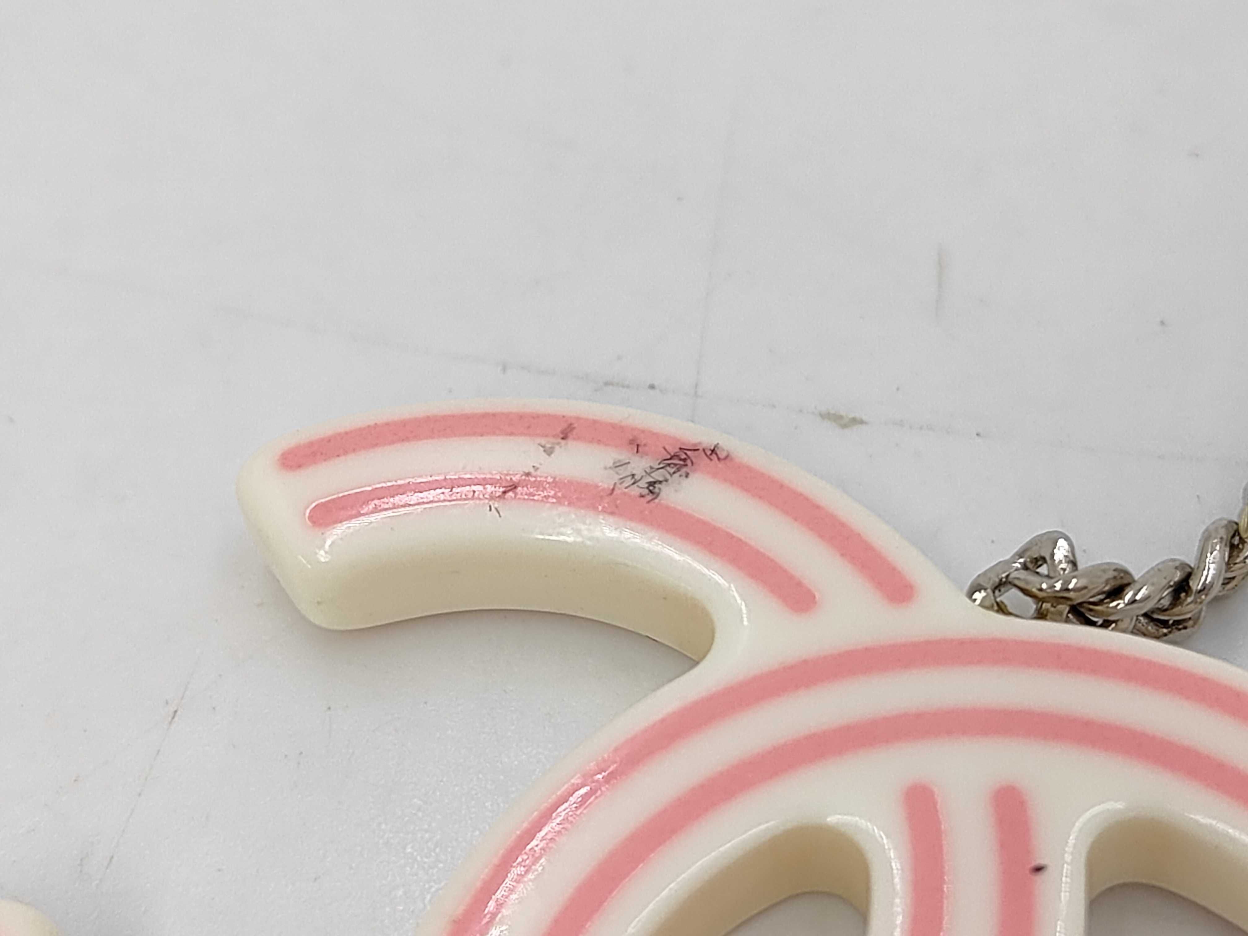 Coco Mark Earrings Pink White Earrings — view 4