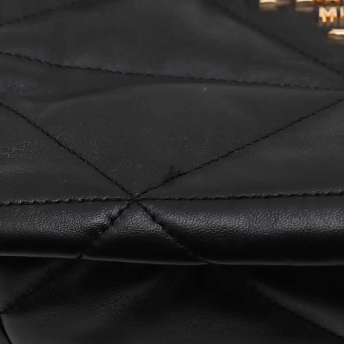 Spectrum Leather Handbag Black 1BC187 — view 12