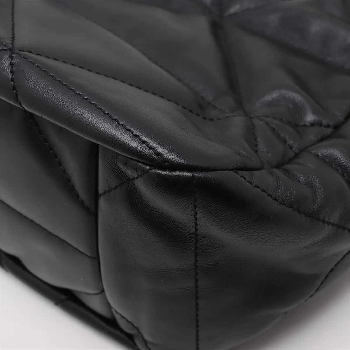 Spectrum Leather Handbag Black 1BC187 — view 14