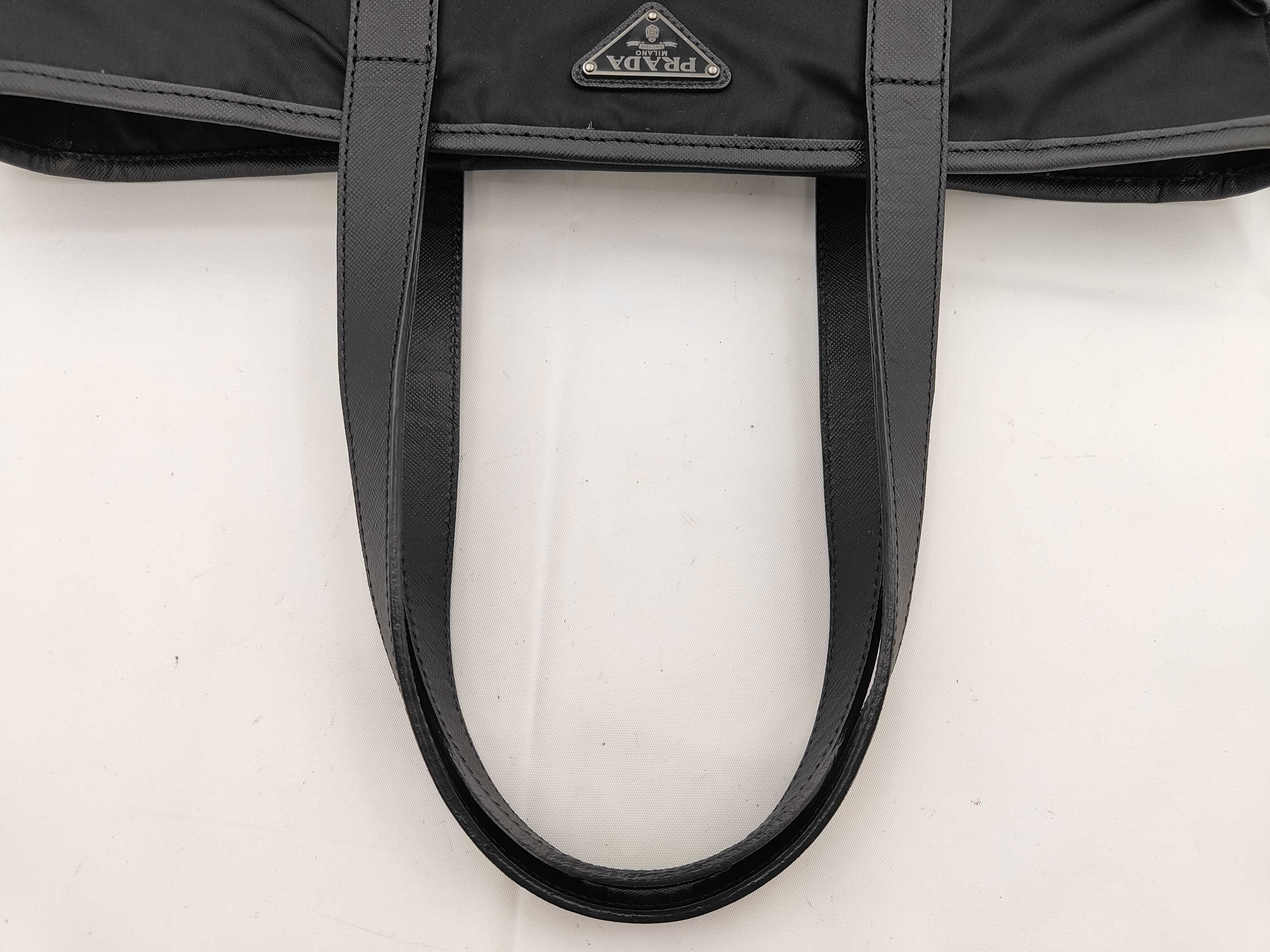 Nylon Quilted Black Tote Bag — view 3